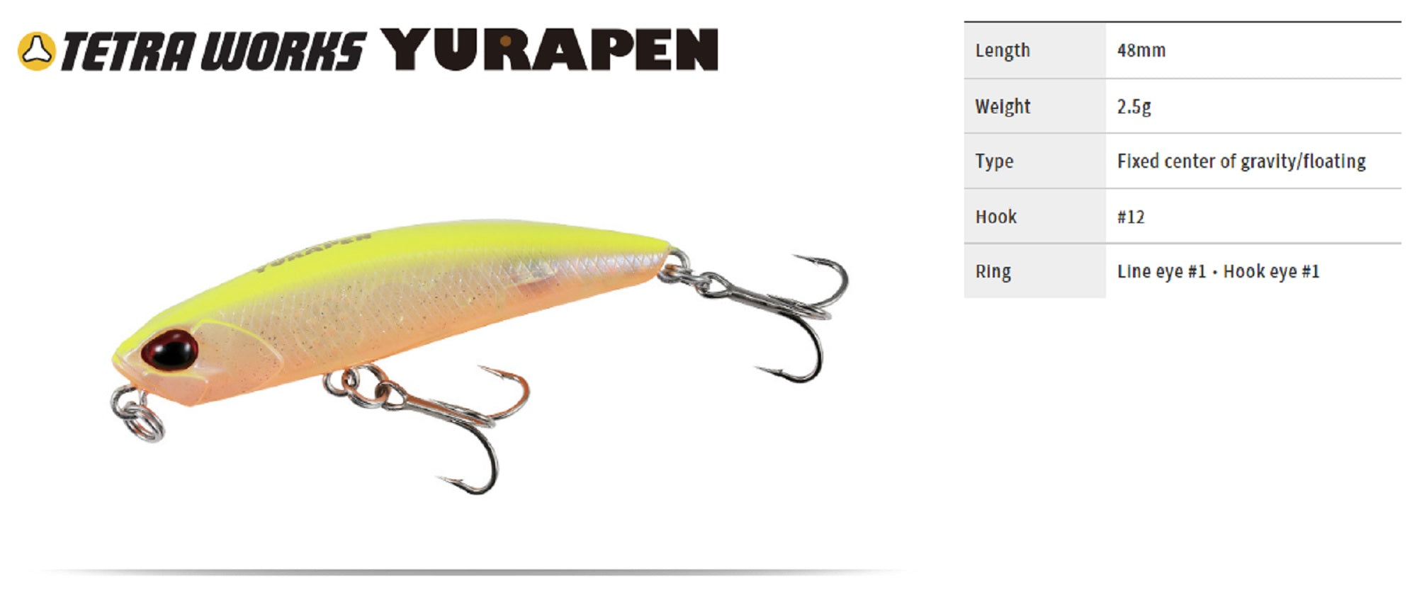 Duo Tetra Works Yurapen 48 mm Floating Lure AQA0313 (5062)