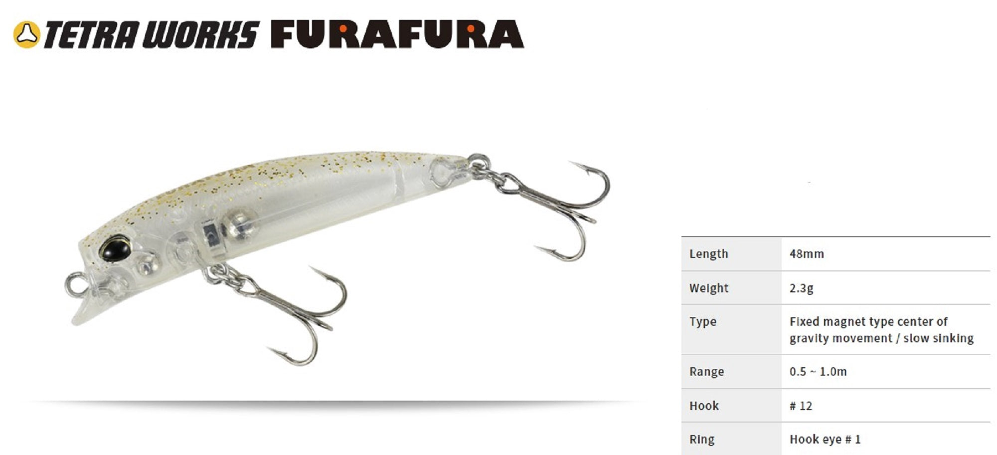 Duo Tetra Works Fura Fura 48 mm Sinking Lure CCC0382 (5147)