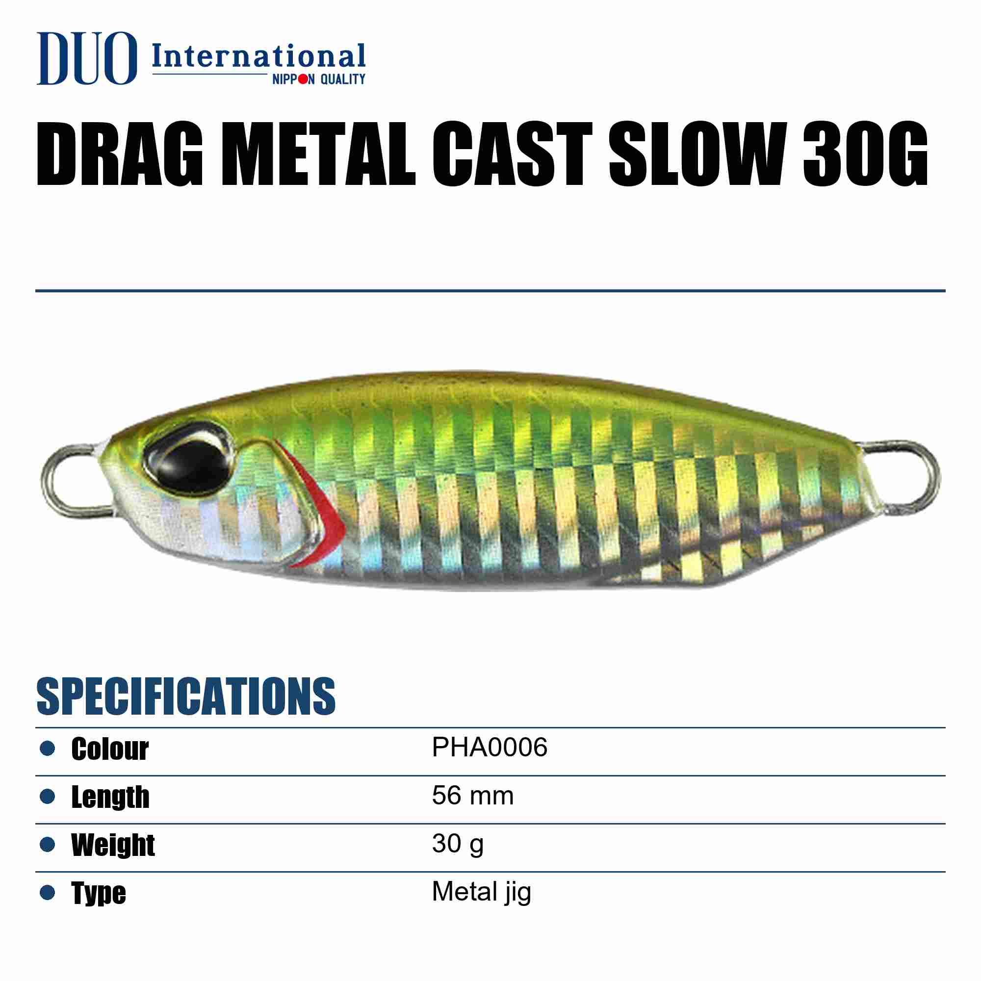 Duo Metal Jig Drag Metal Cast Slow 30 grams PHA0006 (6267)