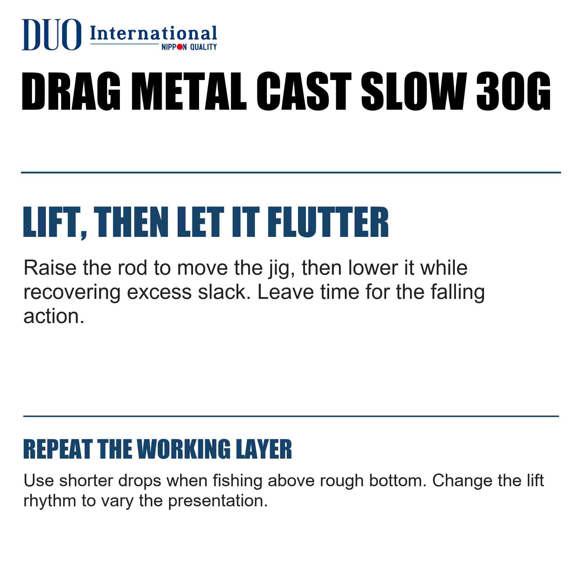 Duo Metal Jig Drag Metal Cast Slow 30 grams PHA0006 (6267)