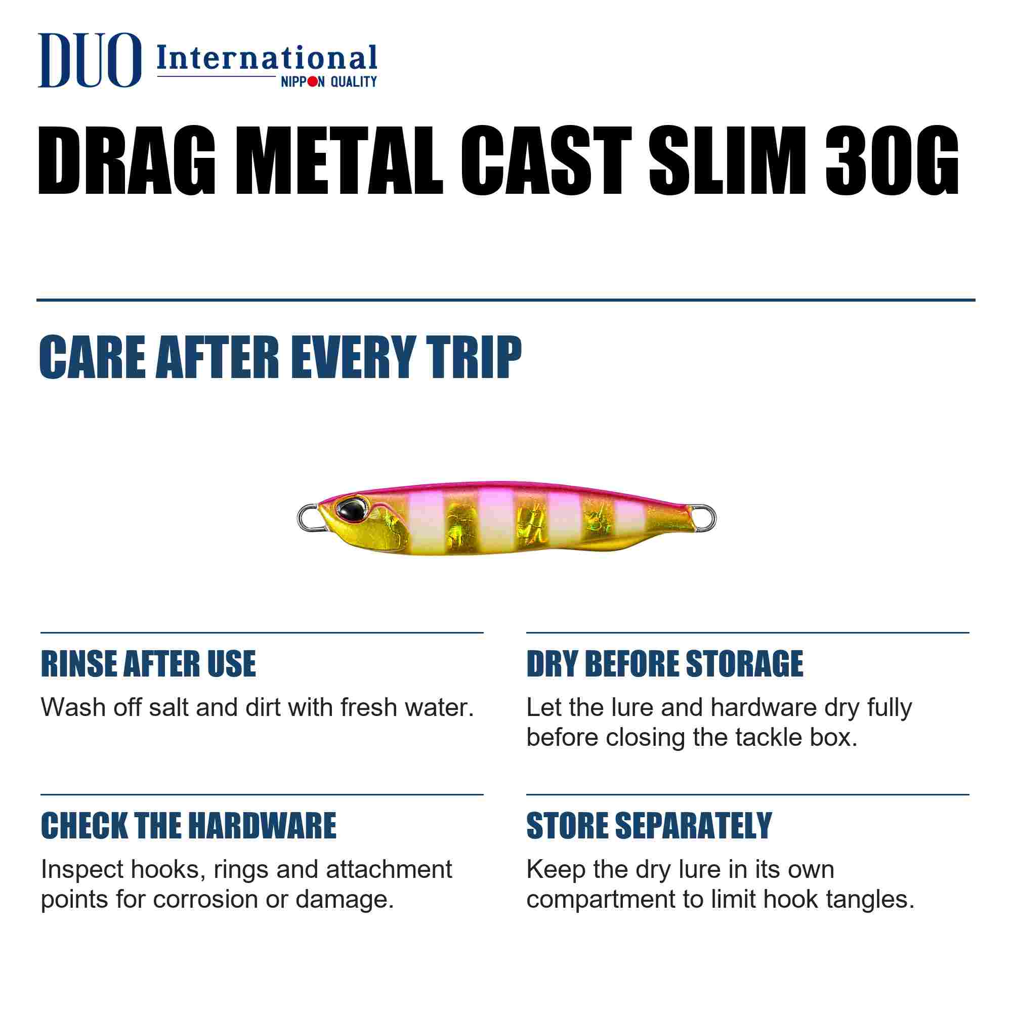Duo Metal Jig Drag Metal Cast Slim 30 grams PJA0045 (8377)