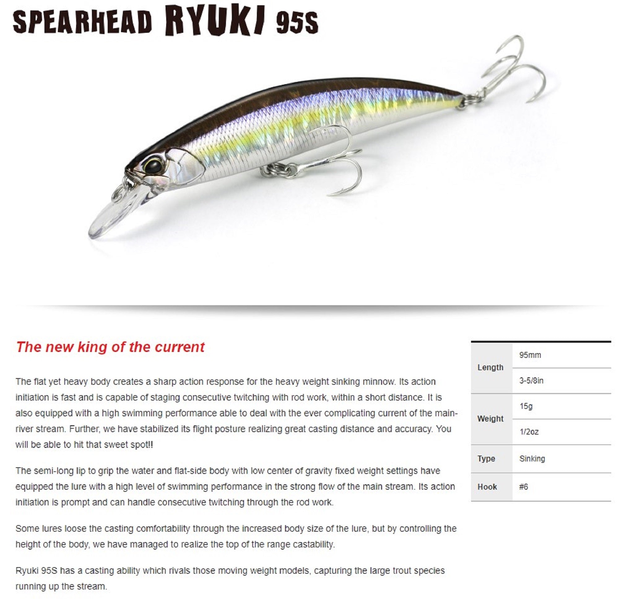 Duo Spearhead Ryuki 95S Sinking Lure ADA4007 (9251)