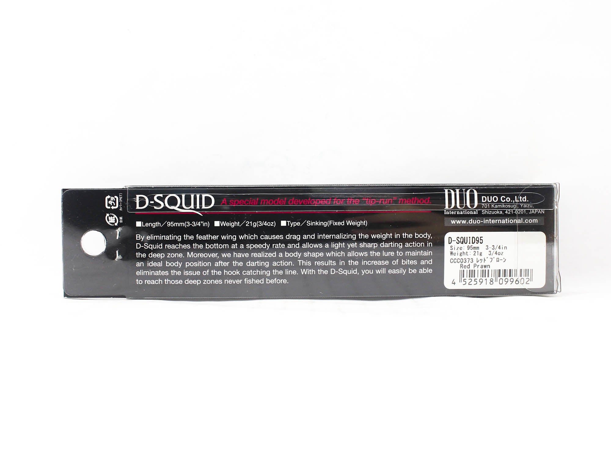 Duo D Squid 95 Squid Jig 21 grams Sinking Lure CCC0373 (9602)