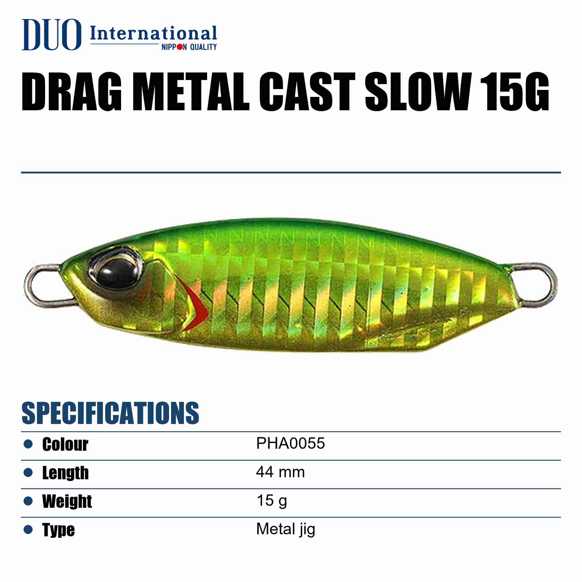 Duo Metal Jig Drag Metal Cast Slow 15 grams PHA0055 (0483)