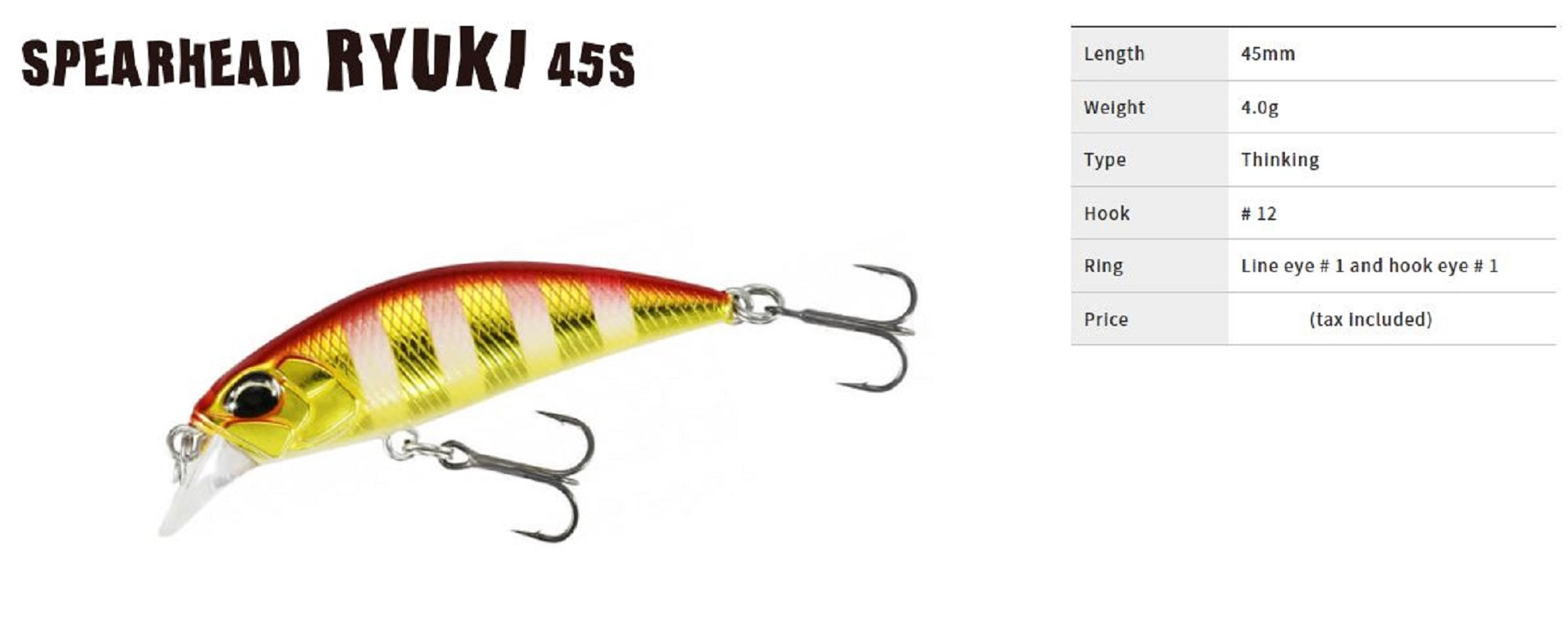Duo Spearhead Ryuki 45S Sinking Lure MCCZ132 (5297)