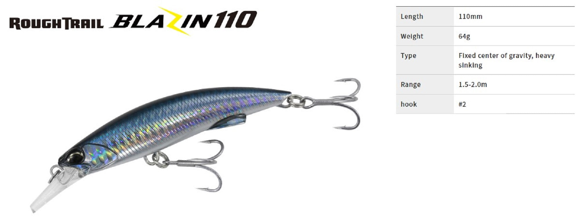 Duo Rough Trail Blazin 110 mm 64 grams Sinking Lure CSB0054 (8632)