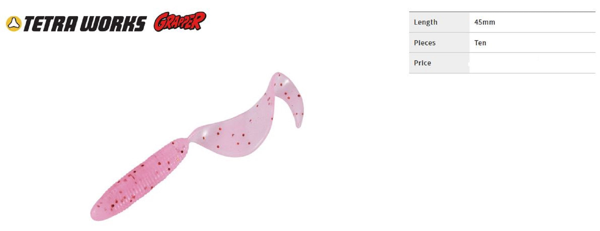 Duo Soft Lure Tetra Works Grapper 45mm 12 per pack S501 (1915)