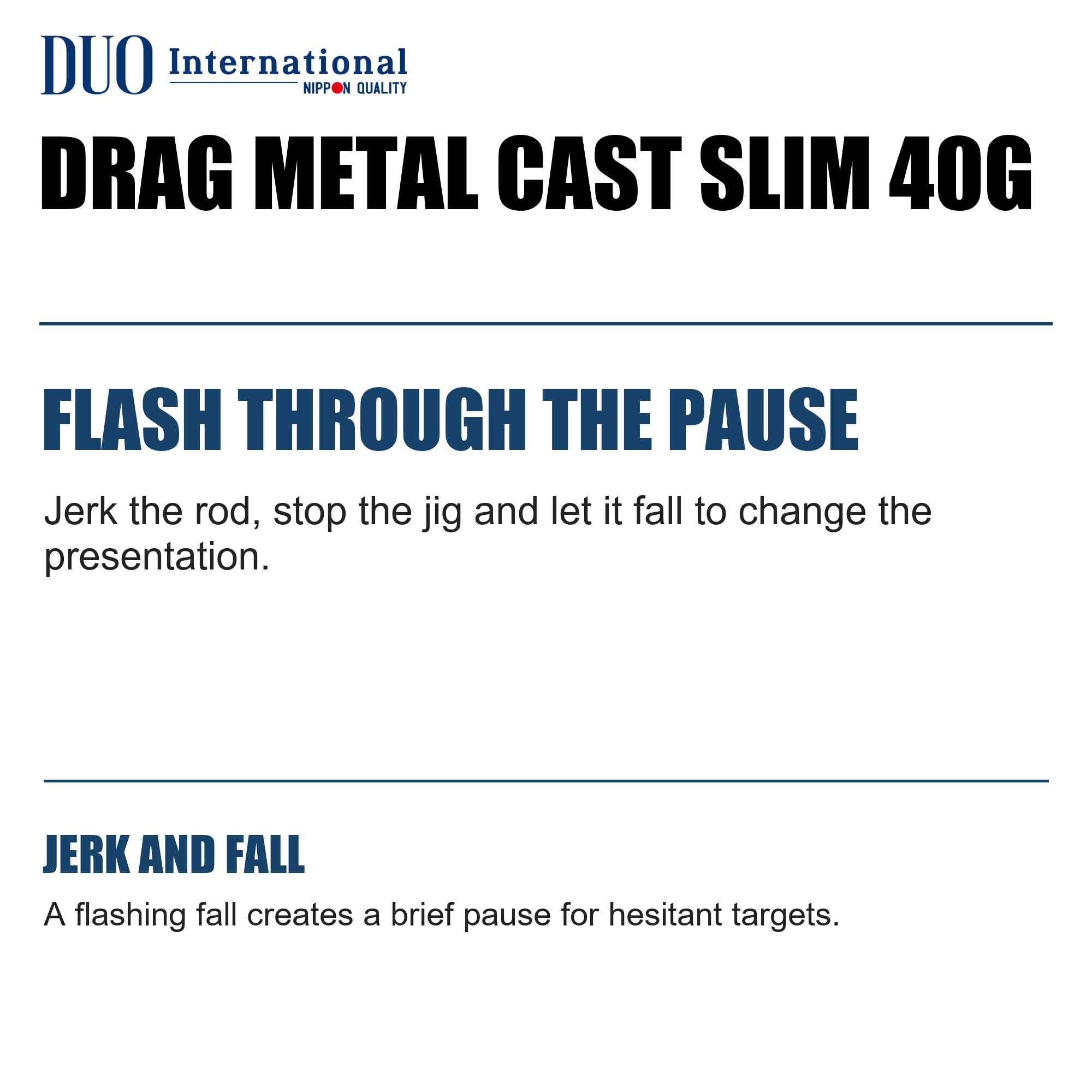 Duo Metal Jig Drag Metal Slim 40 grams PCC0400 (2950)