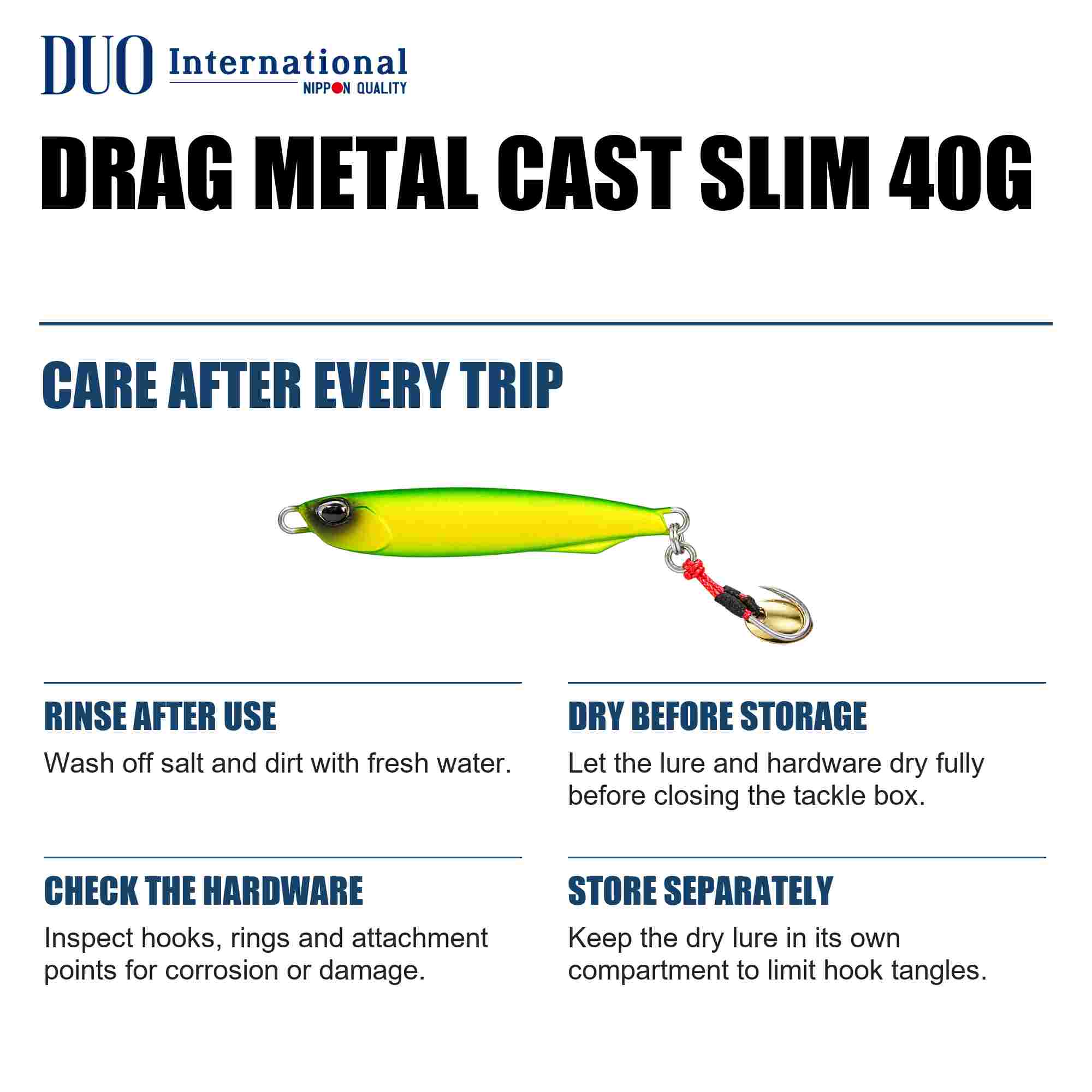 Duo Metal Jig Drag Metal Slim 40 grams PCC0400 (2950)