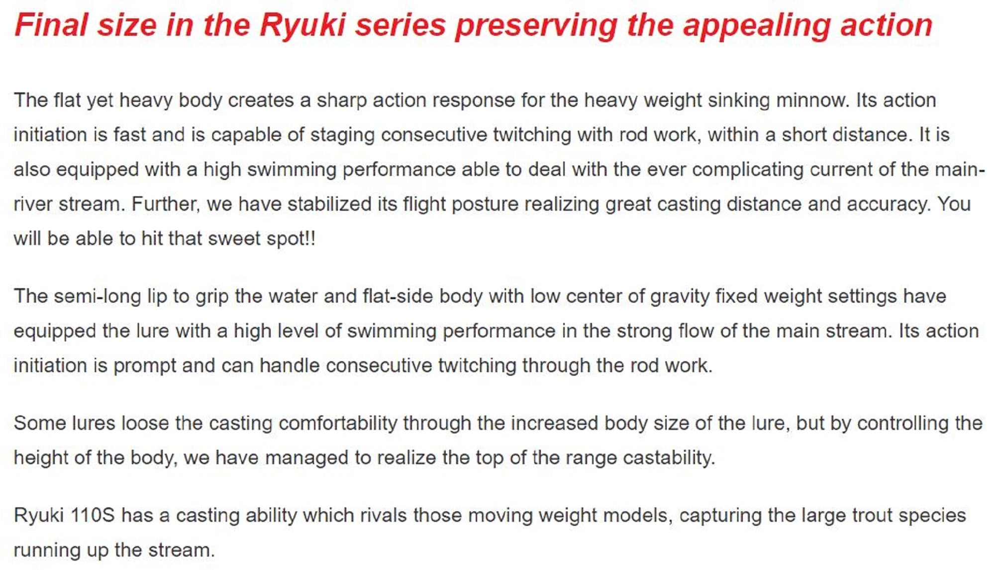 Duo Spearhead Ryuki 110S SW Sinking Lure ACCZ049 (4756)
