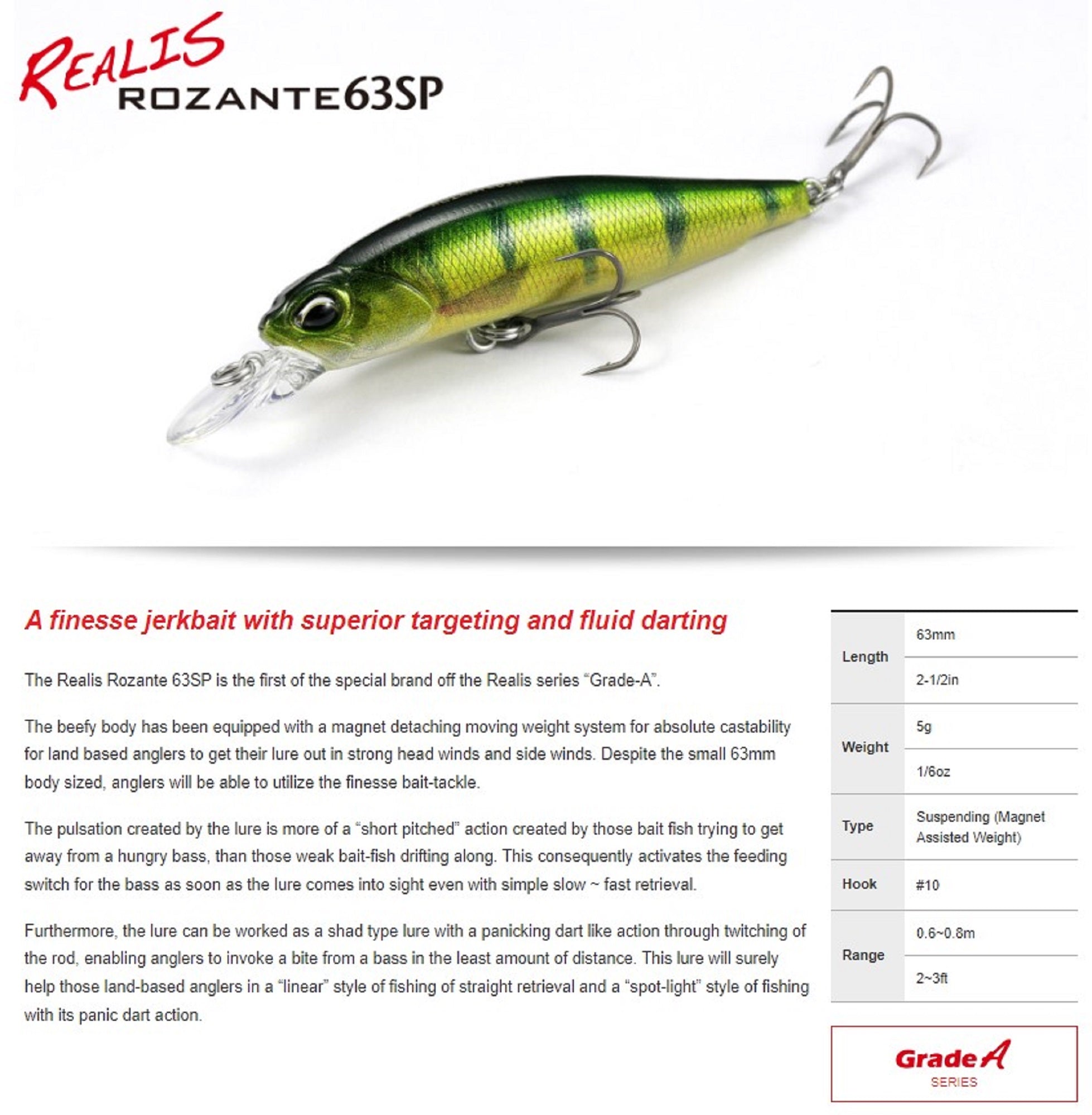 Duo Realis Rozante 63 SP Suspend Lure CCC3815 (7863)