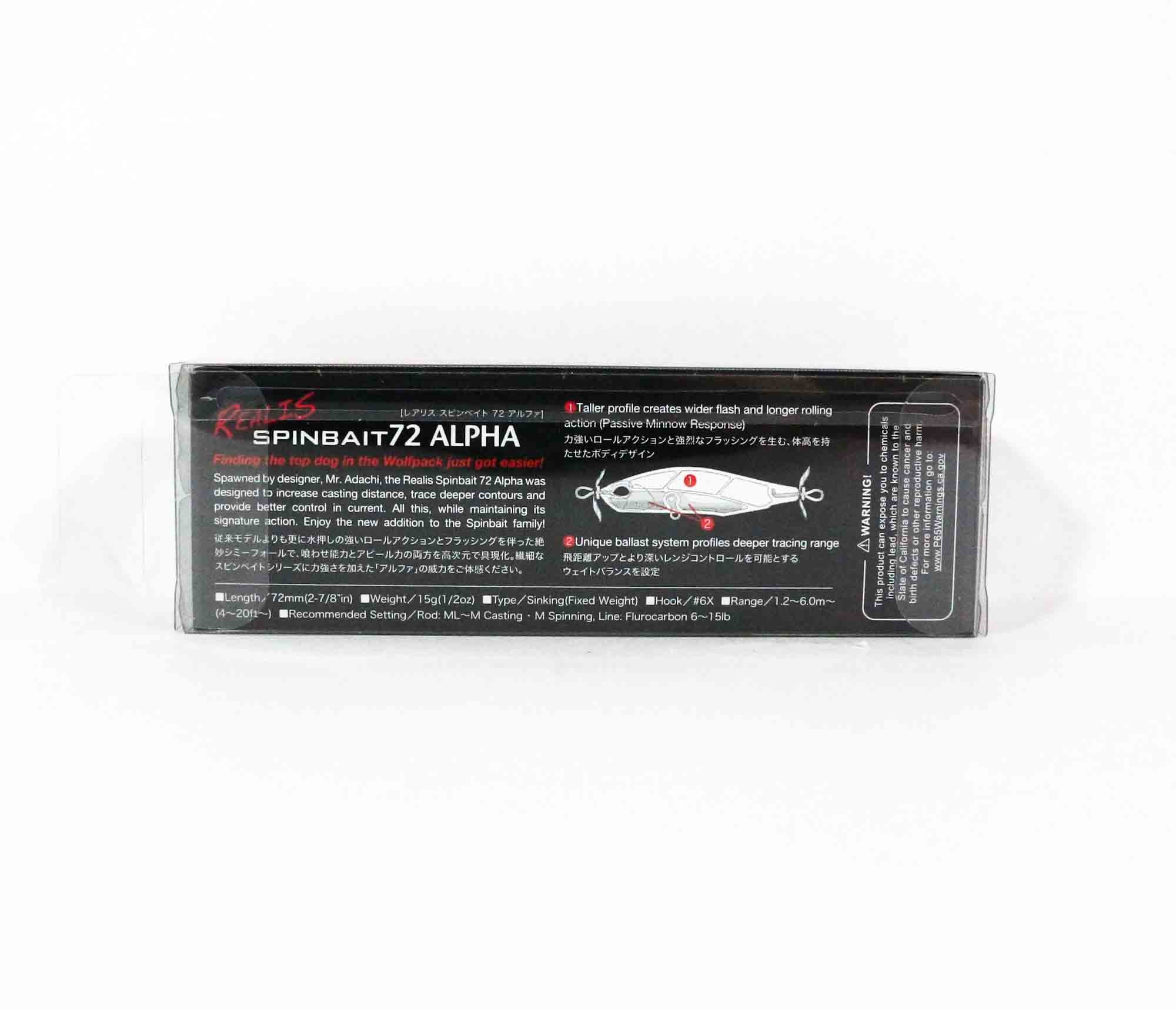 Duo Realis Spin Bait 72 Alpha spinbait spybait Sinking Lure DPA3244 (2539)
