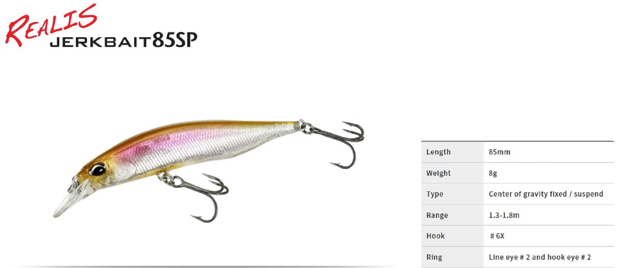 Duo Realis Jerkbait 85SP Suspend Lure CCC3325 (6308)
