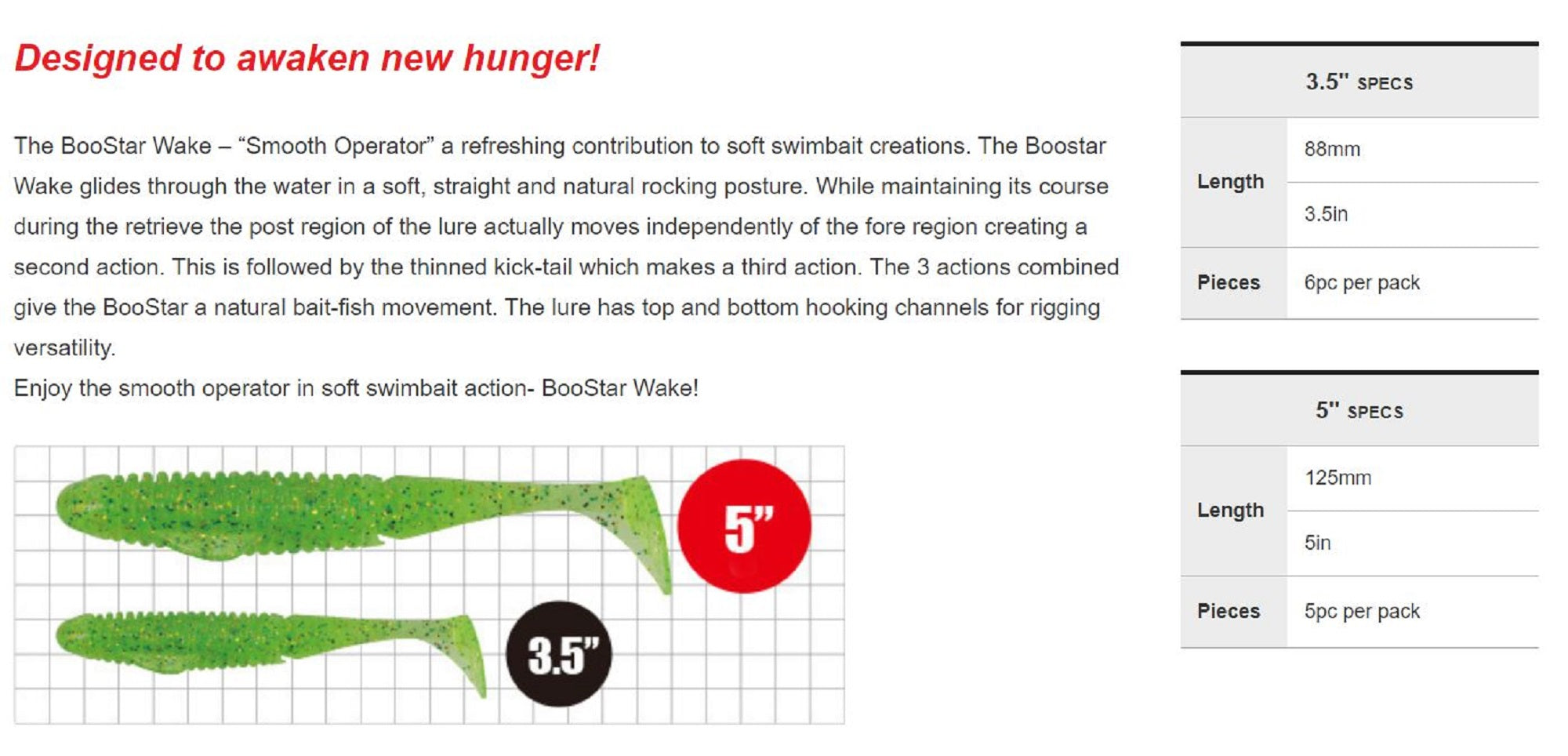 Duo Soft Lure Boostar Wake 3.5 inch F036 (7510)