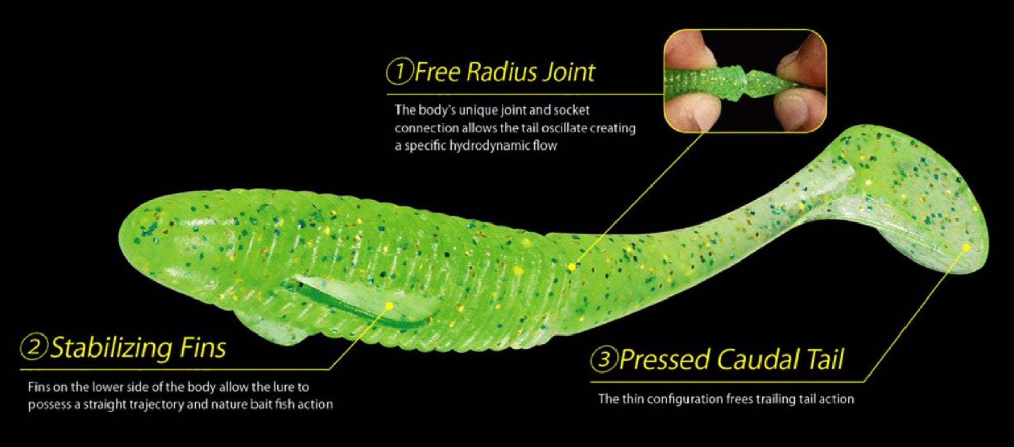 Duo Soft Lure Boostar Wake 3.5 inch F036 (7510)