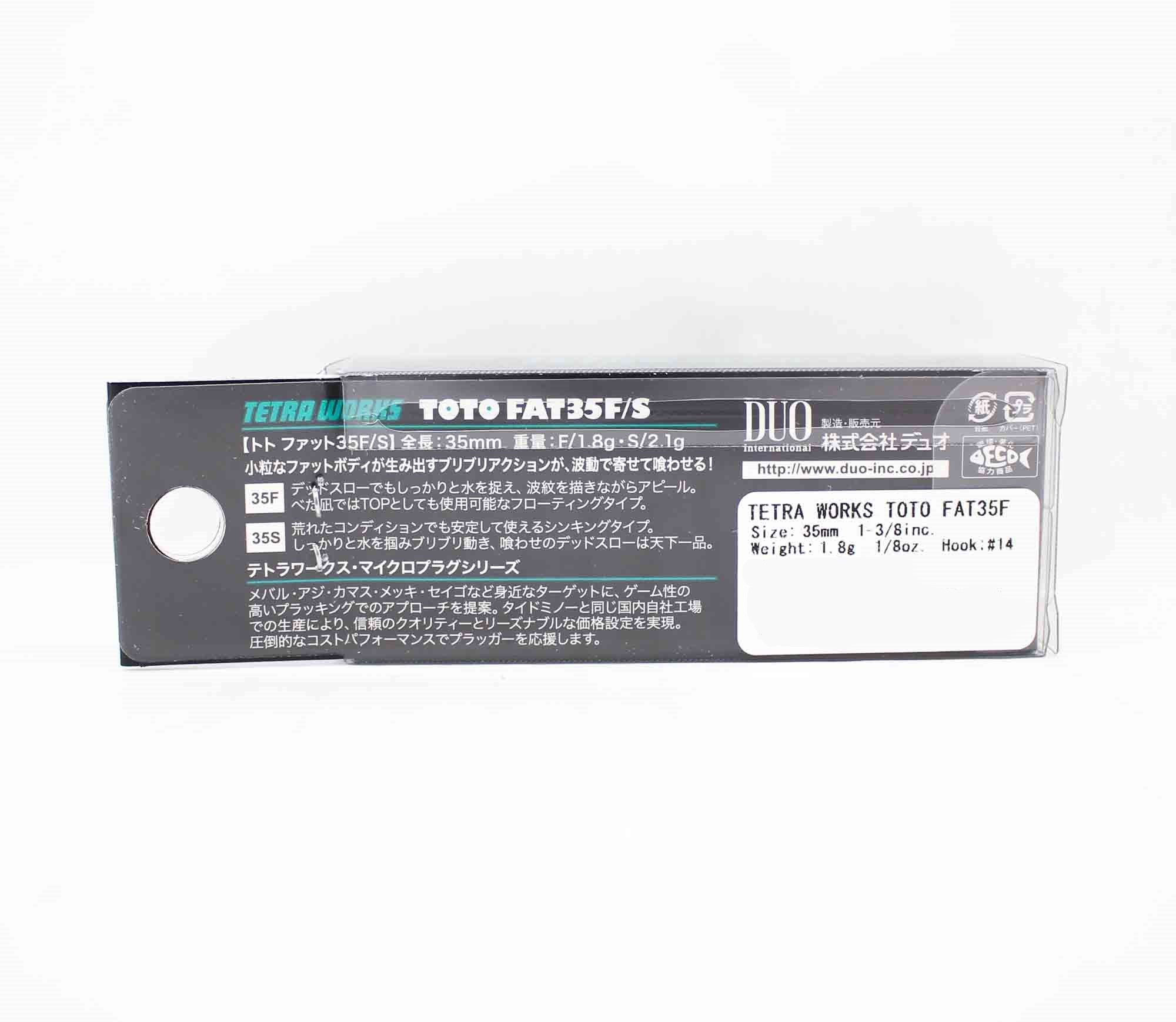 Duo Tetra Works Toto Fat 35F Floating Lure DEA0210 (0268)