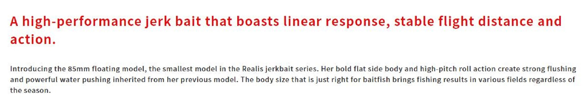 Duo Realis Jerkbait 85F Floating Lure CCC3343 (0947)
