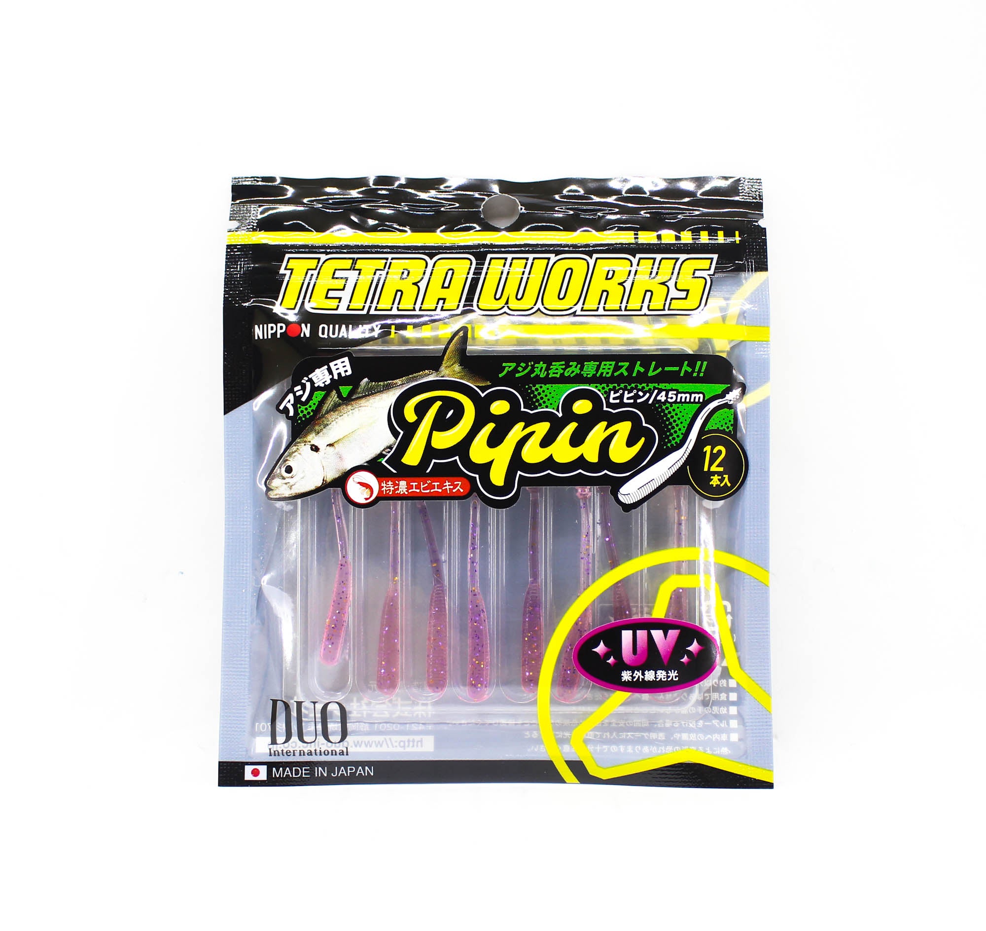 Duo Soft Lure Tetra Works Pipin 45mm 12 per pack S524 (3367)