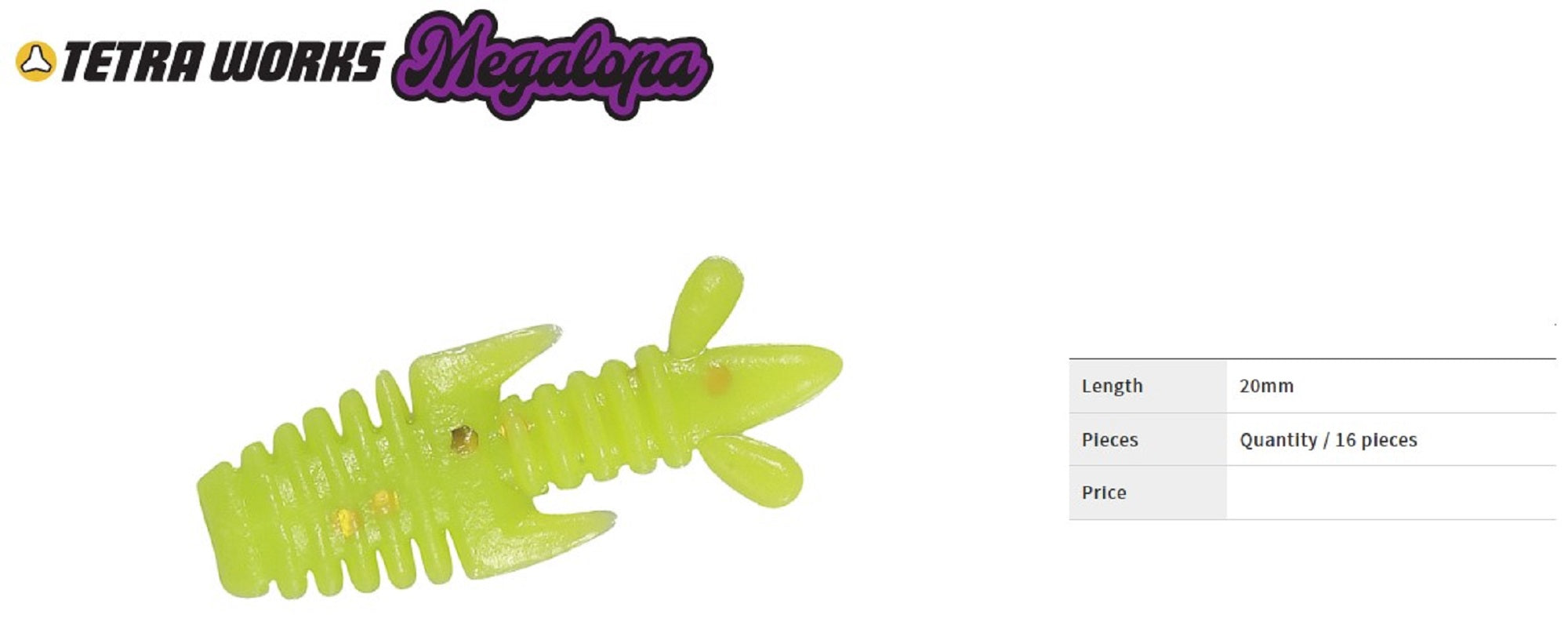 Duo Soft Lure Tetra Works Megalopa 20mm 16 per pack S525 (3435)