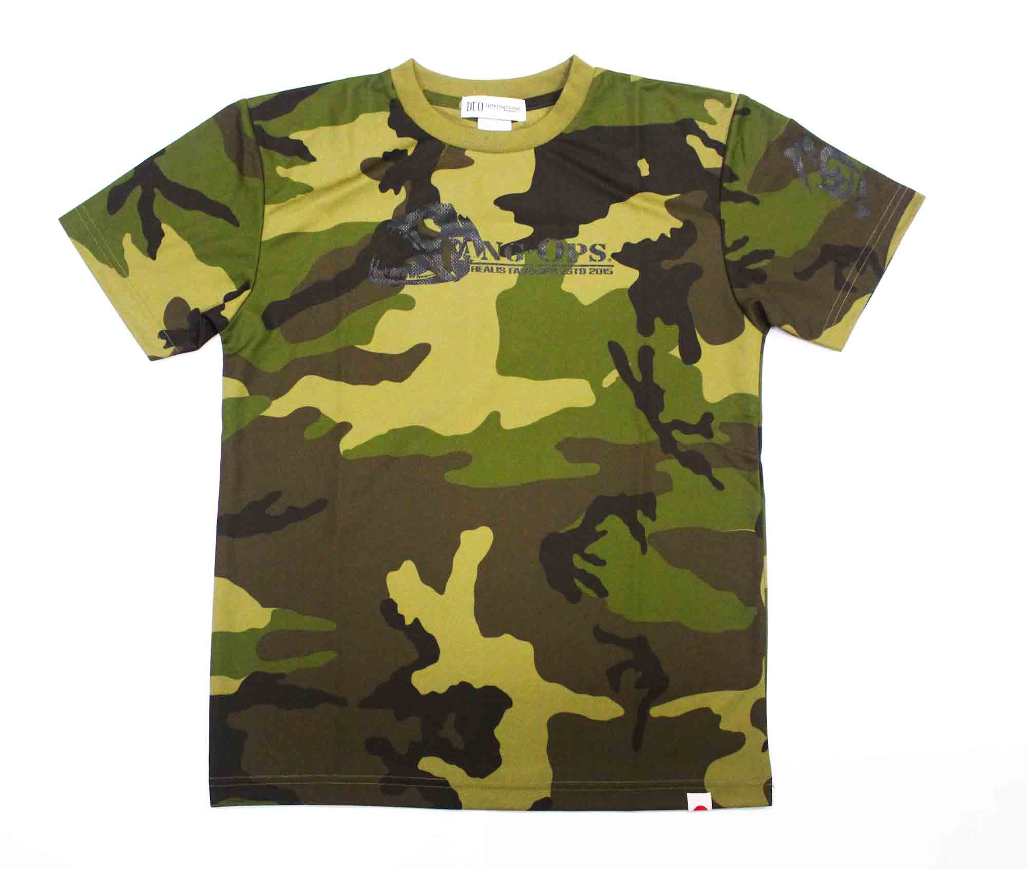 Duo T Shirt Fang Ops Beast Short Sleeve Dry Fit Army Green Size L (1478)
