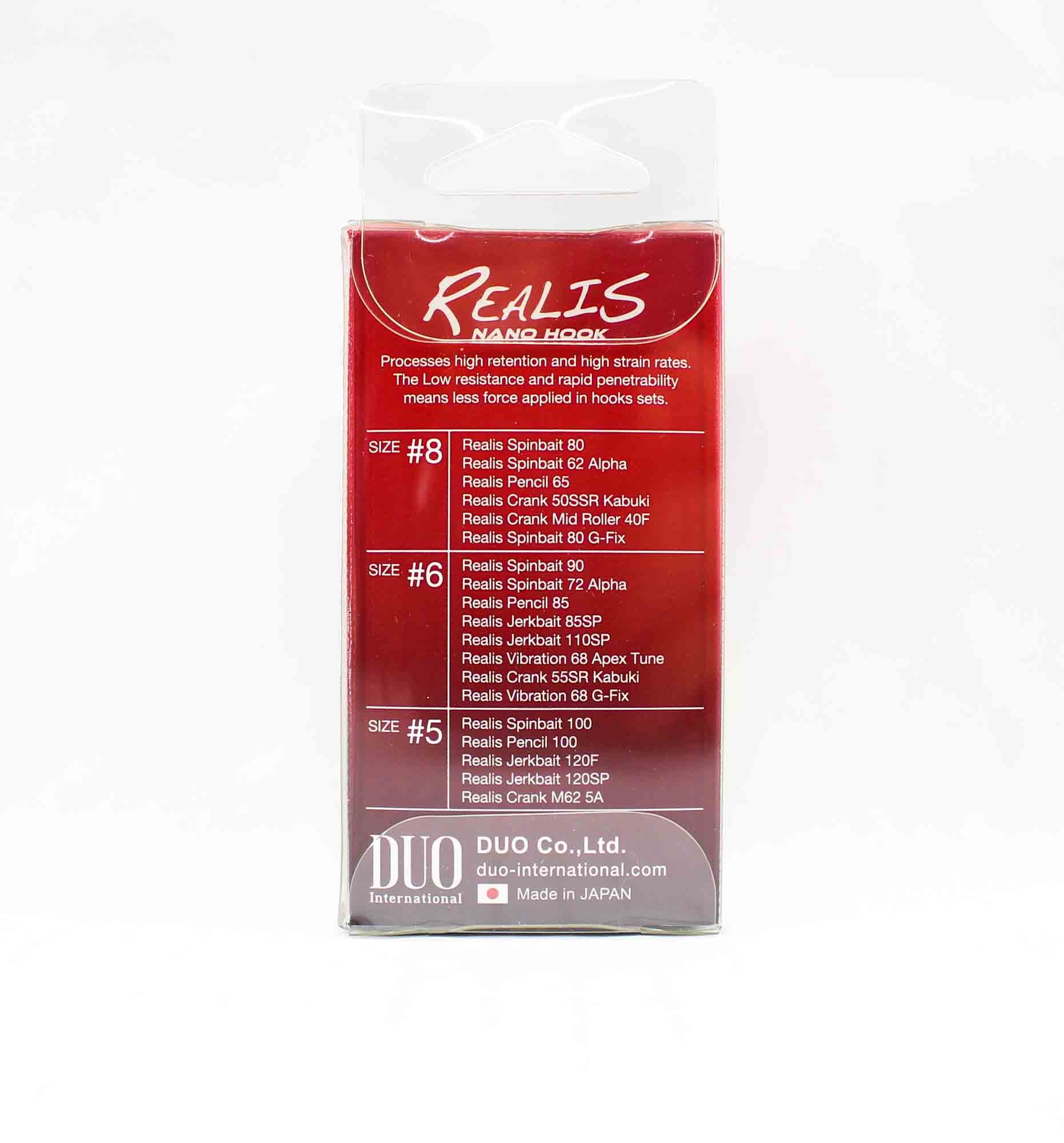 Duo Treble Hook Realis Nano Size 5 , 6/pack (1775)