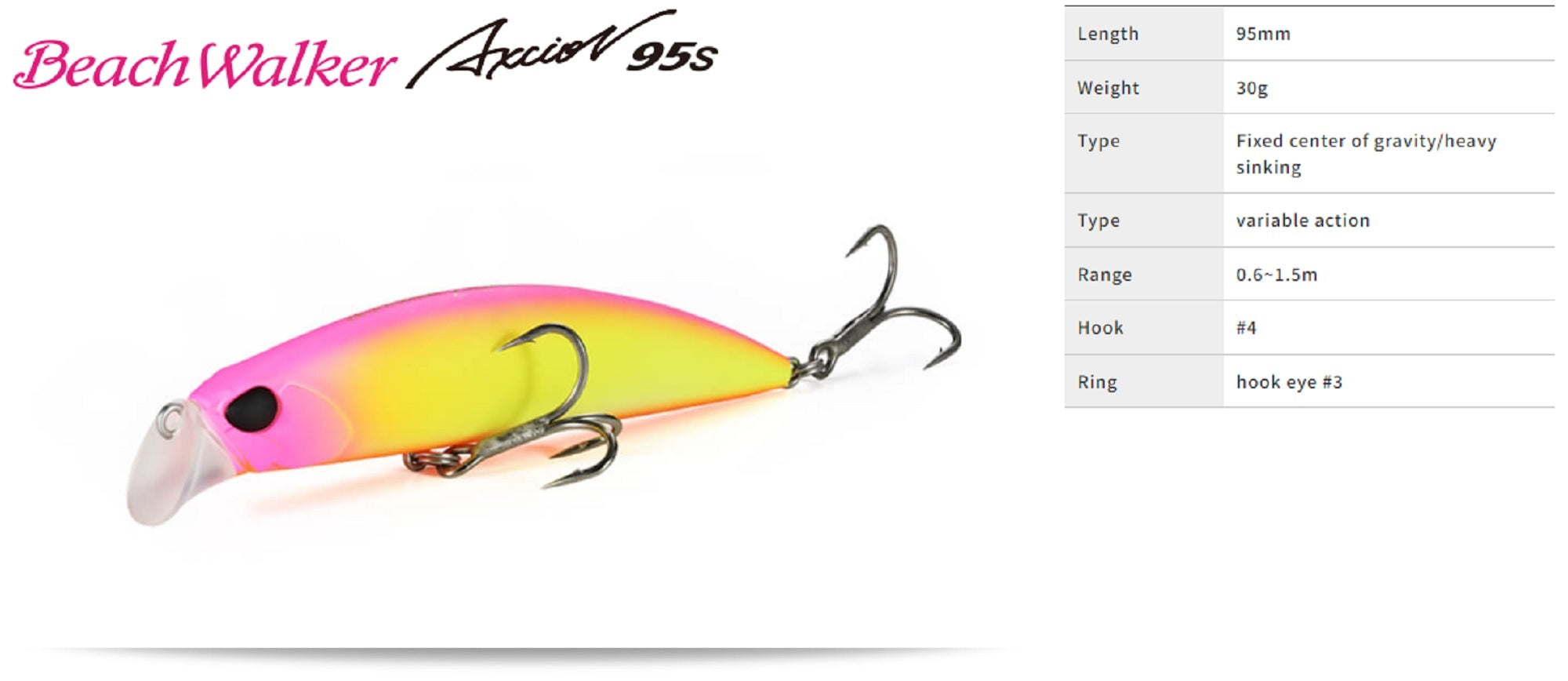 Duo Beach Walker 95S Axcion Sinking Lure CPA0540 (4424)