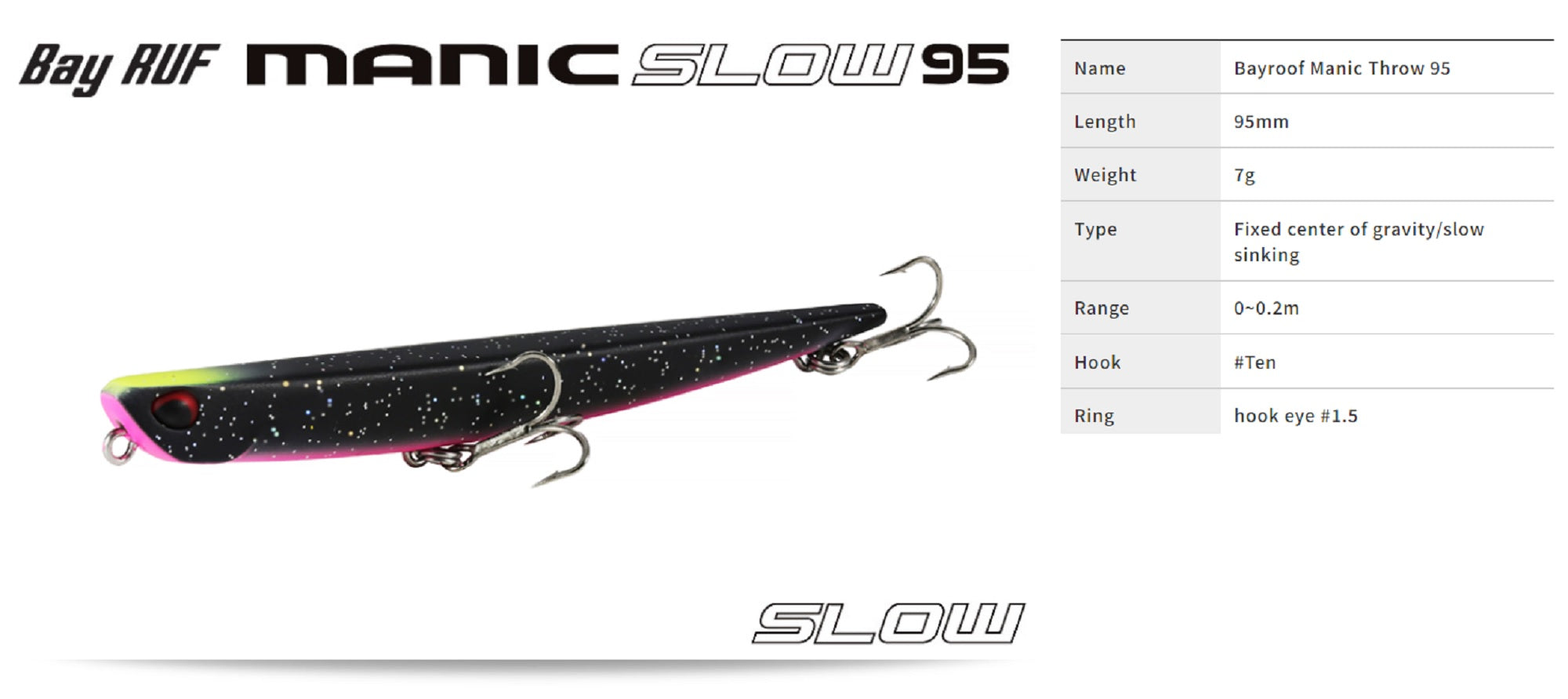 Duo Bay Ruf Manic 95 Slow Sinking Lure CCC0190 (5216)