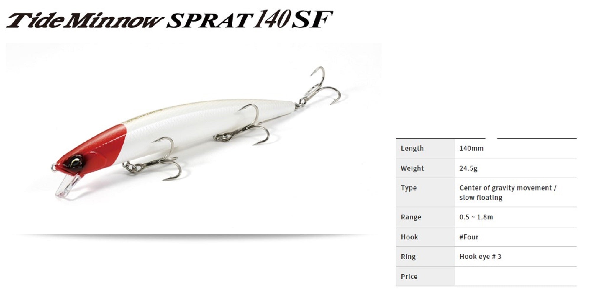 Duo Tide Minnow Sprat 140SF Floating Lure ACCZ049 (5704)