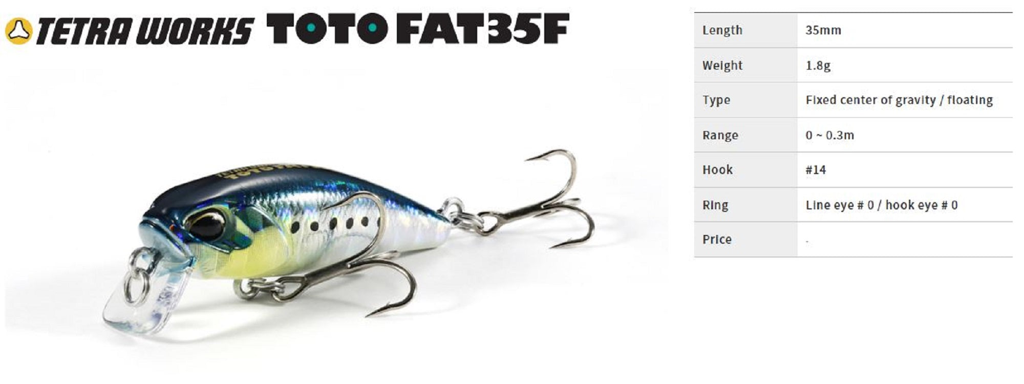 Duo Tetra Works Toto Fat 35F Floating Lure MCC0522 (5889)