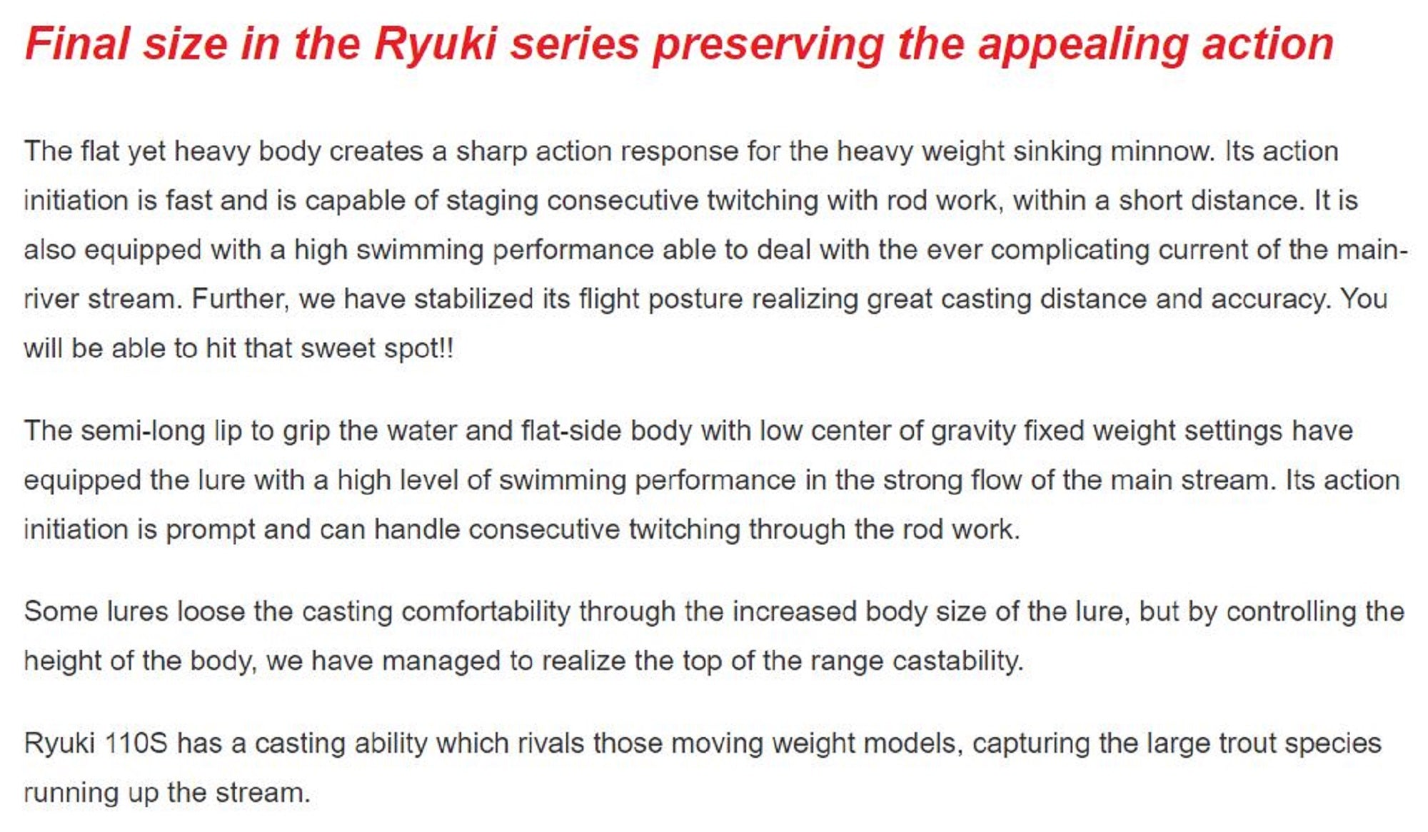 Duo Spearhead Ryuki 110S SW Sinking Lure ADA4013 (7722)