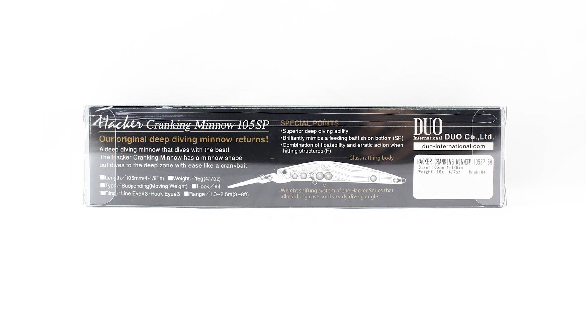 Duo Hacker Slaver Cranking Minnow 105SP SW Suspend Lure AHA0109 (8781)