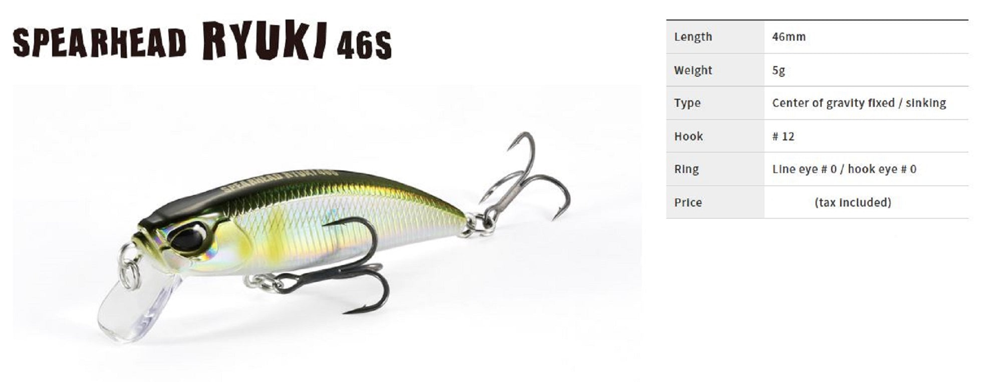 Duo Spearhead Ryuki 46S Sinking Lure ADA4013 (1330)