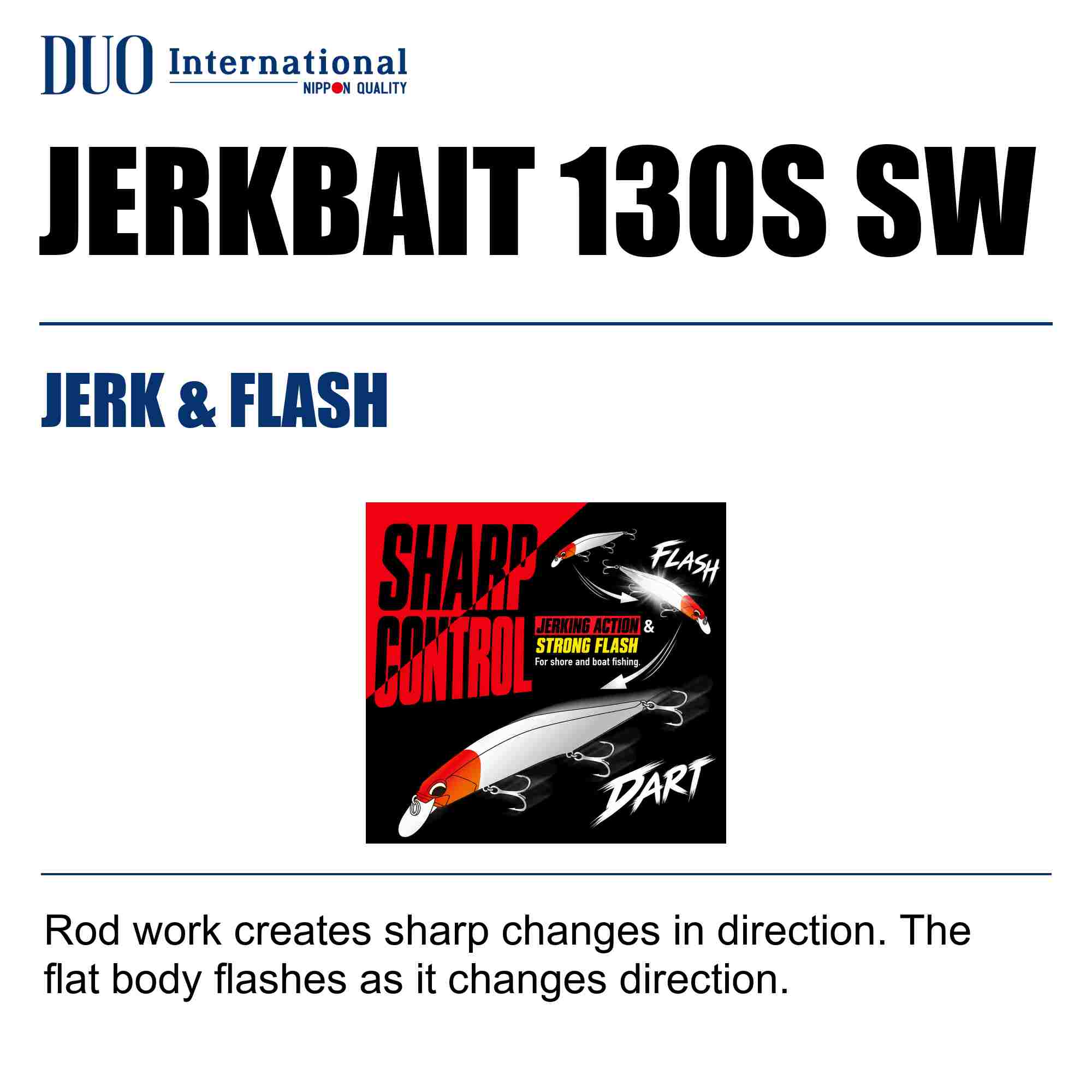 Duo Realis Jerkbait 130S SW Sinking Lure ACC0001 (6182)