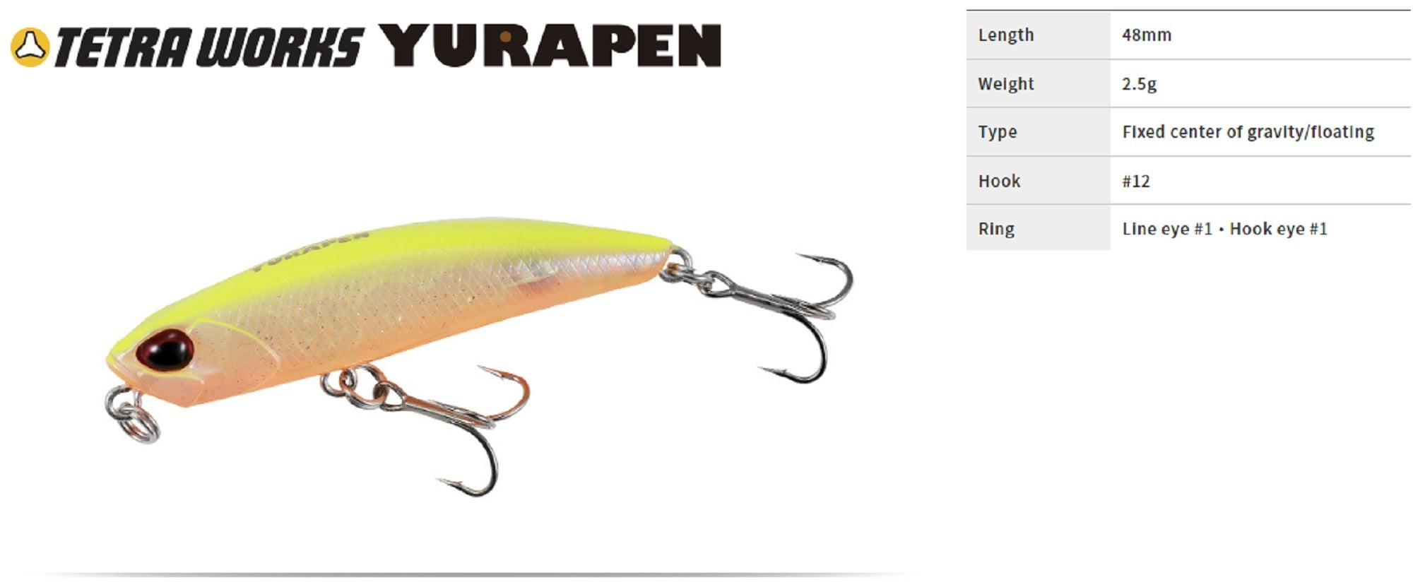 Duo Tetra Works Yurapen 48 mm Floating Lure CPA0608 (6656)