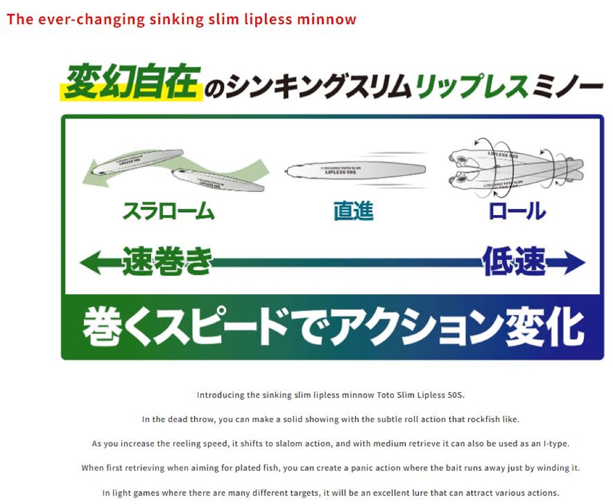 Duo Tetra Works Toto Slim 50S Sinking Lure CPA0601 (6786)