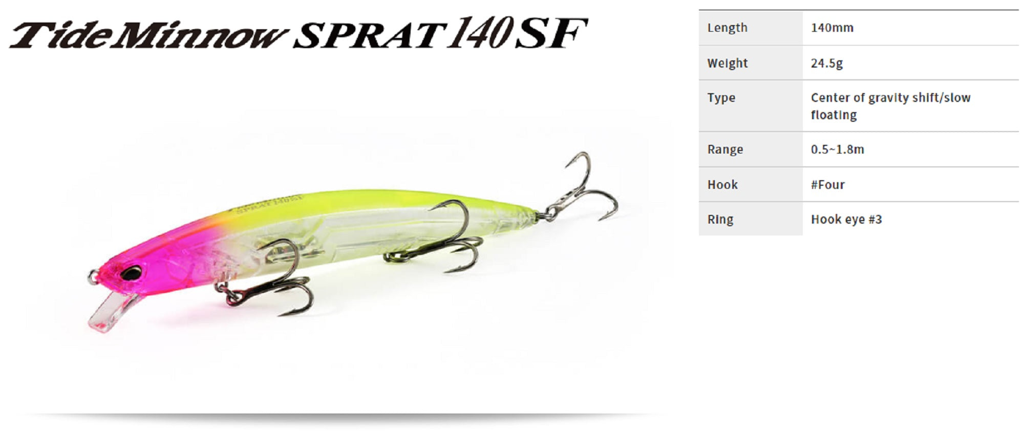 Duo Tide Minnow Sprat 140SF Floating Lure ACC0547 (9015)