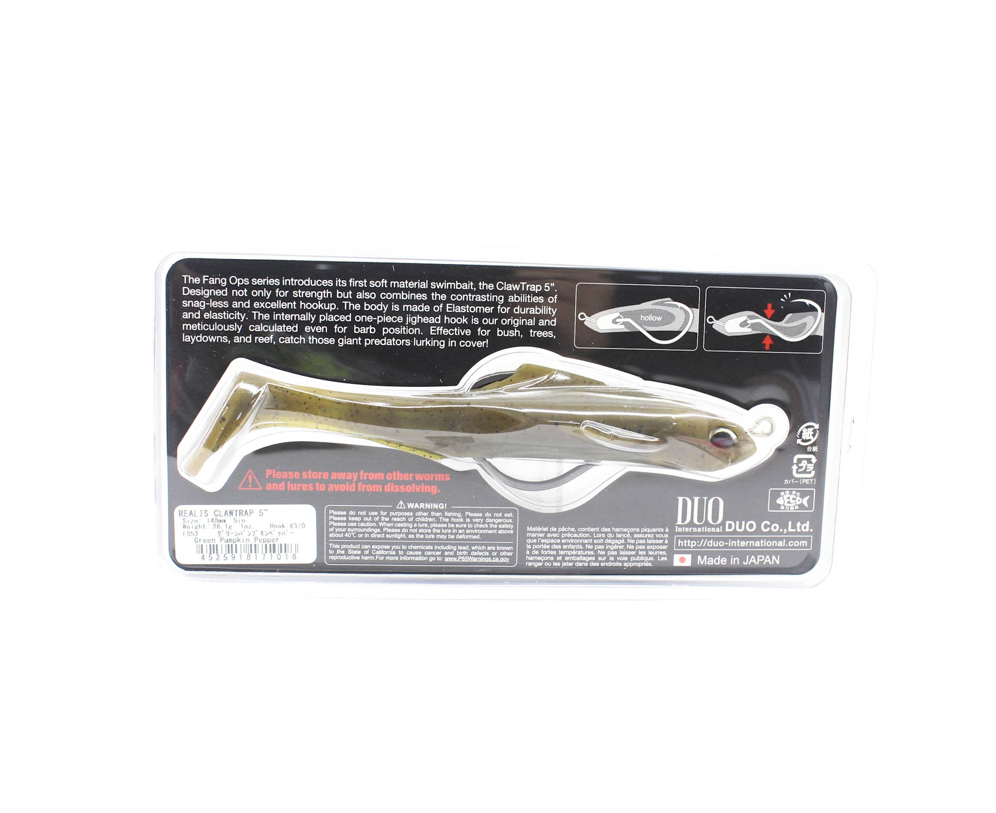 Duo Soft Lure Claw Trap 5 inch F052 (1018)