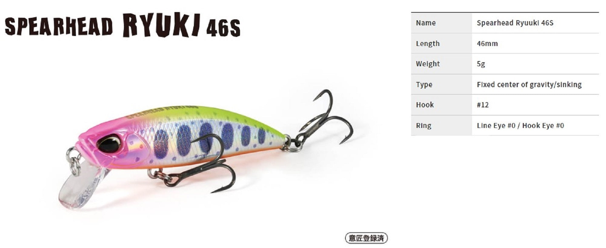 Duo Spearhead Ryuki 46S Sinking Lure ACC3059 (2428)