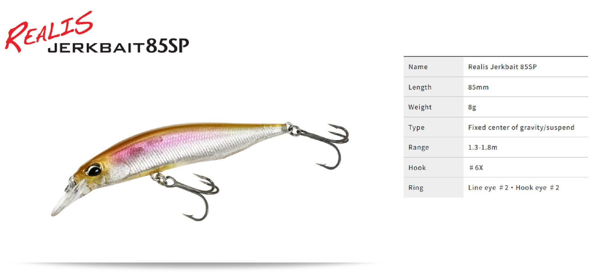 Duo Realis Jerkbait 85SP Suspend Lure ACCZ161 (4491)