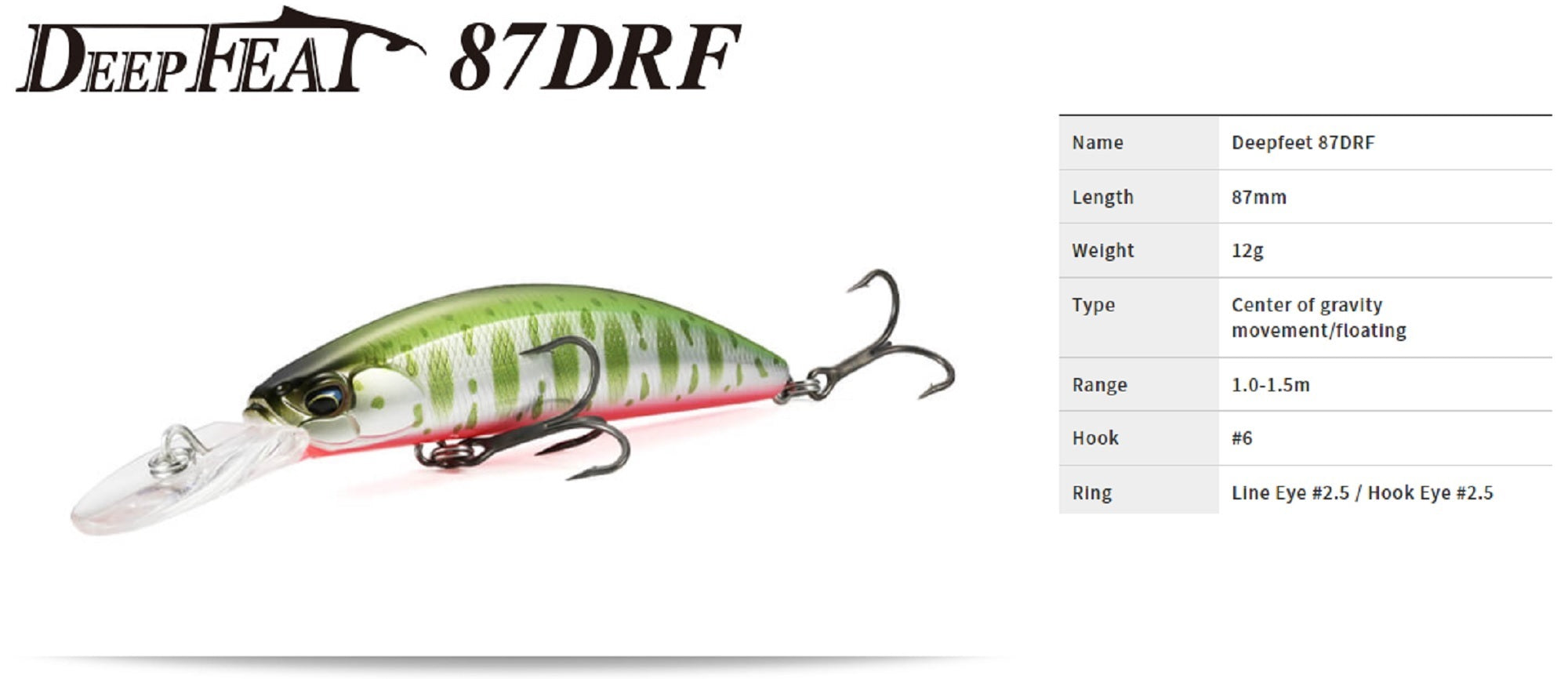 Duo Deep Feat 87 DRF Floating Lure ADA4075 (5269)