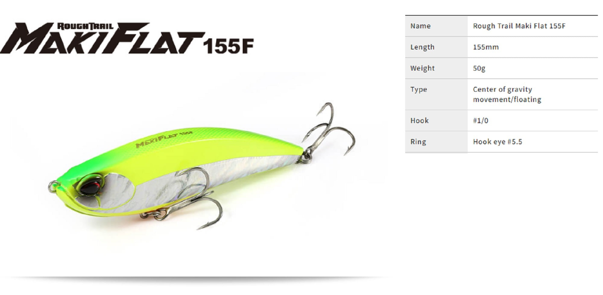 Duo Rough Trail Maki Flat 155F Floating Lure ACC0001 (0508)