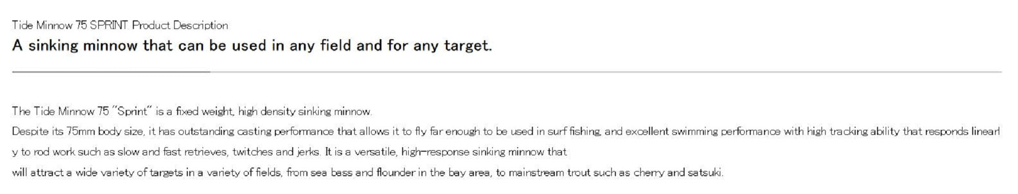 Duo Tide Minnow 75 Sprint Sinking Lure CPB0054 (0621)