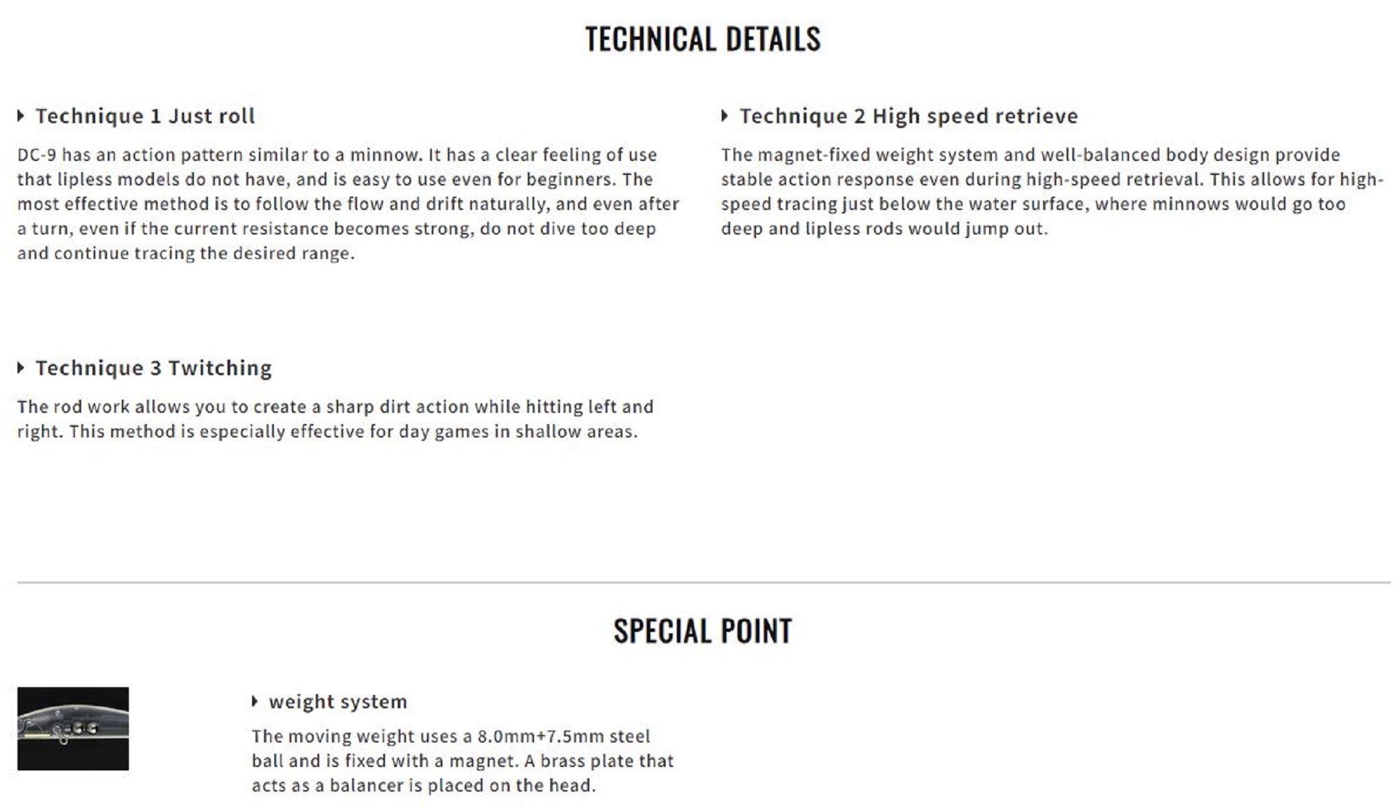 Duo Terrif DC 9 Bullet Floating Lure ACC0547 (0737)