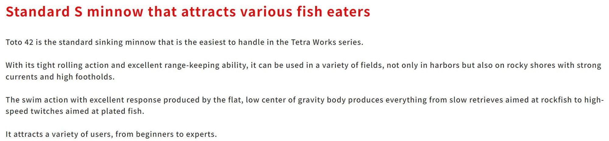 Duo Tetra Works Toto 42 mm Sinking Lure CUA0615 (1086)