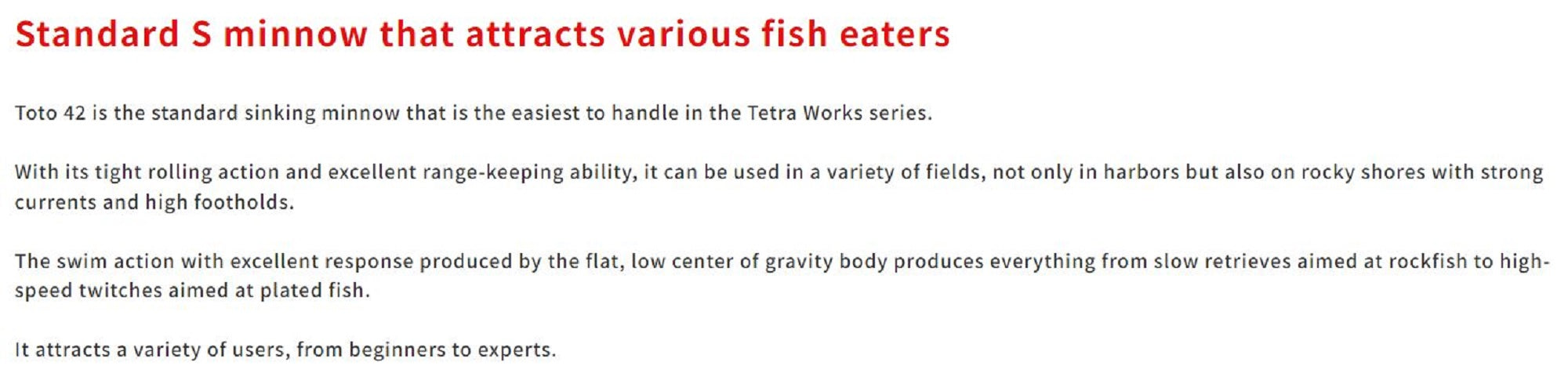Duo Tetra Works Toto 42 mm Sinking Lure CUA0634 (1093)