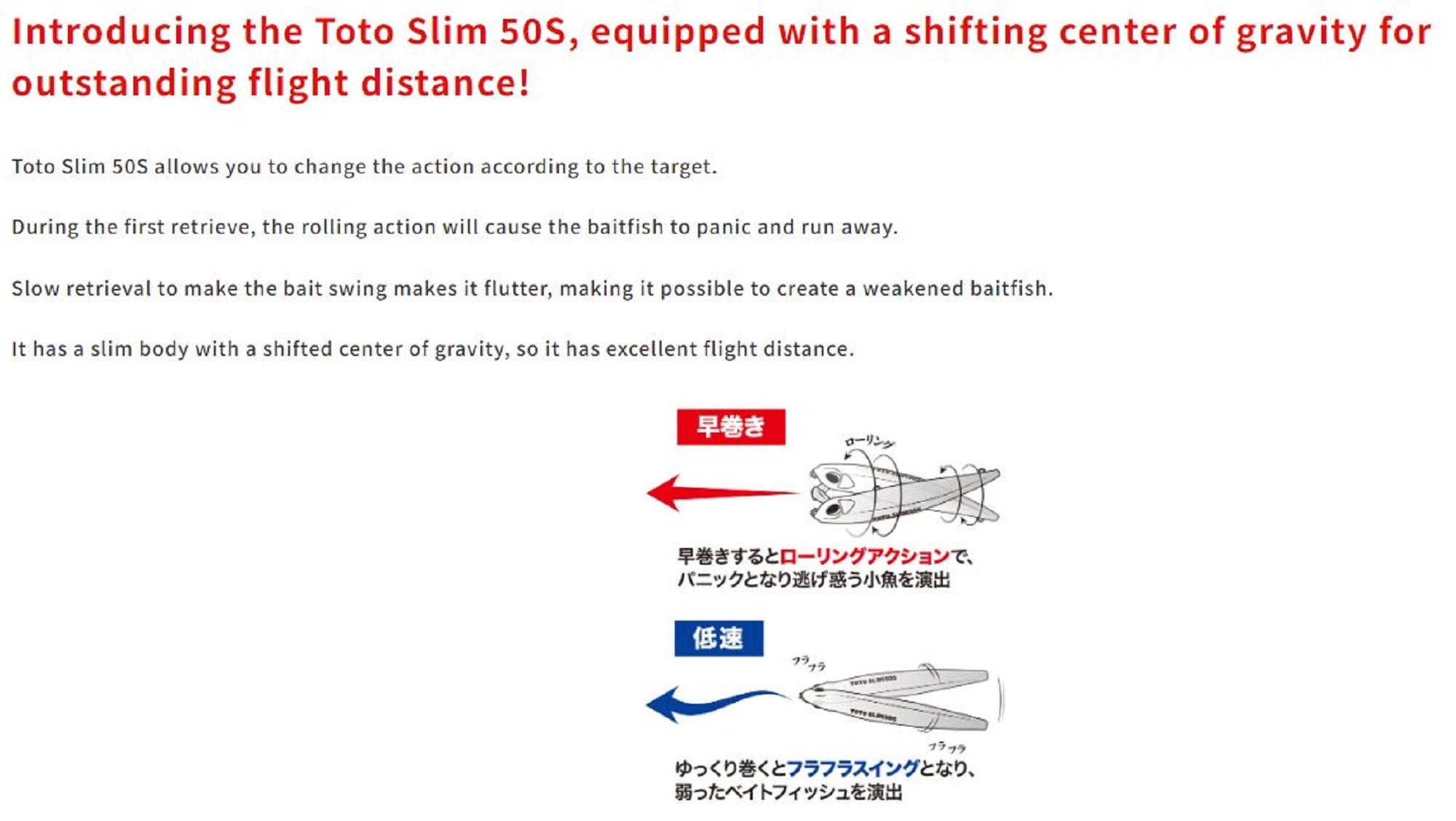 Duo Tetra Works Toto Slim 50S Sinking Lure CUA0615 (1208)