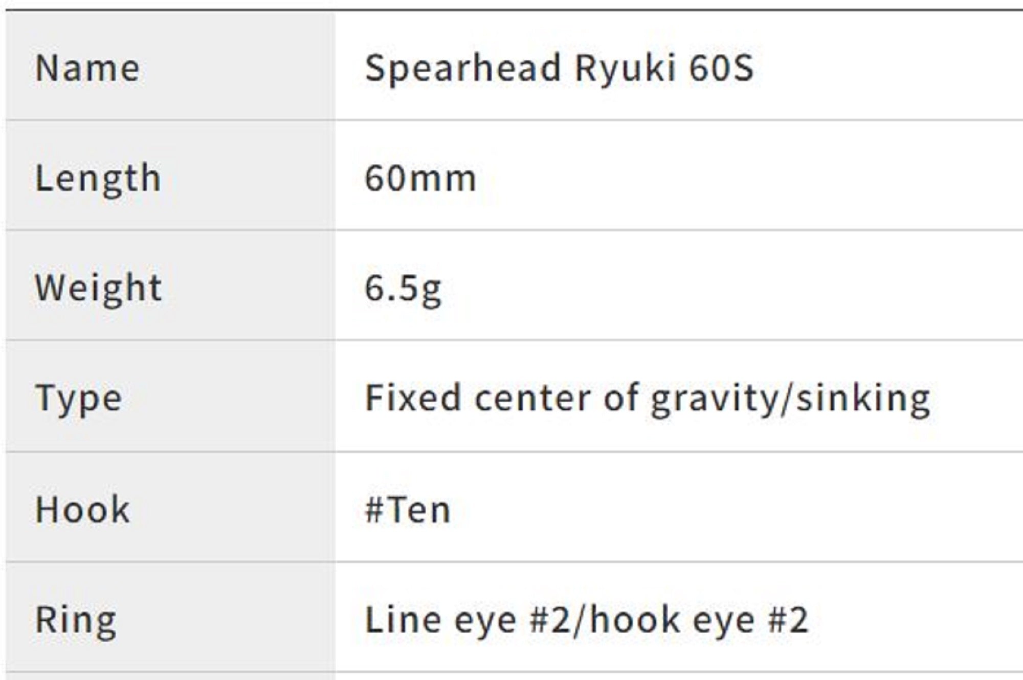 Duo Spearhead Ryuki 60S Sinking Lure CNA0534 (5336)