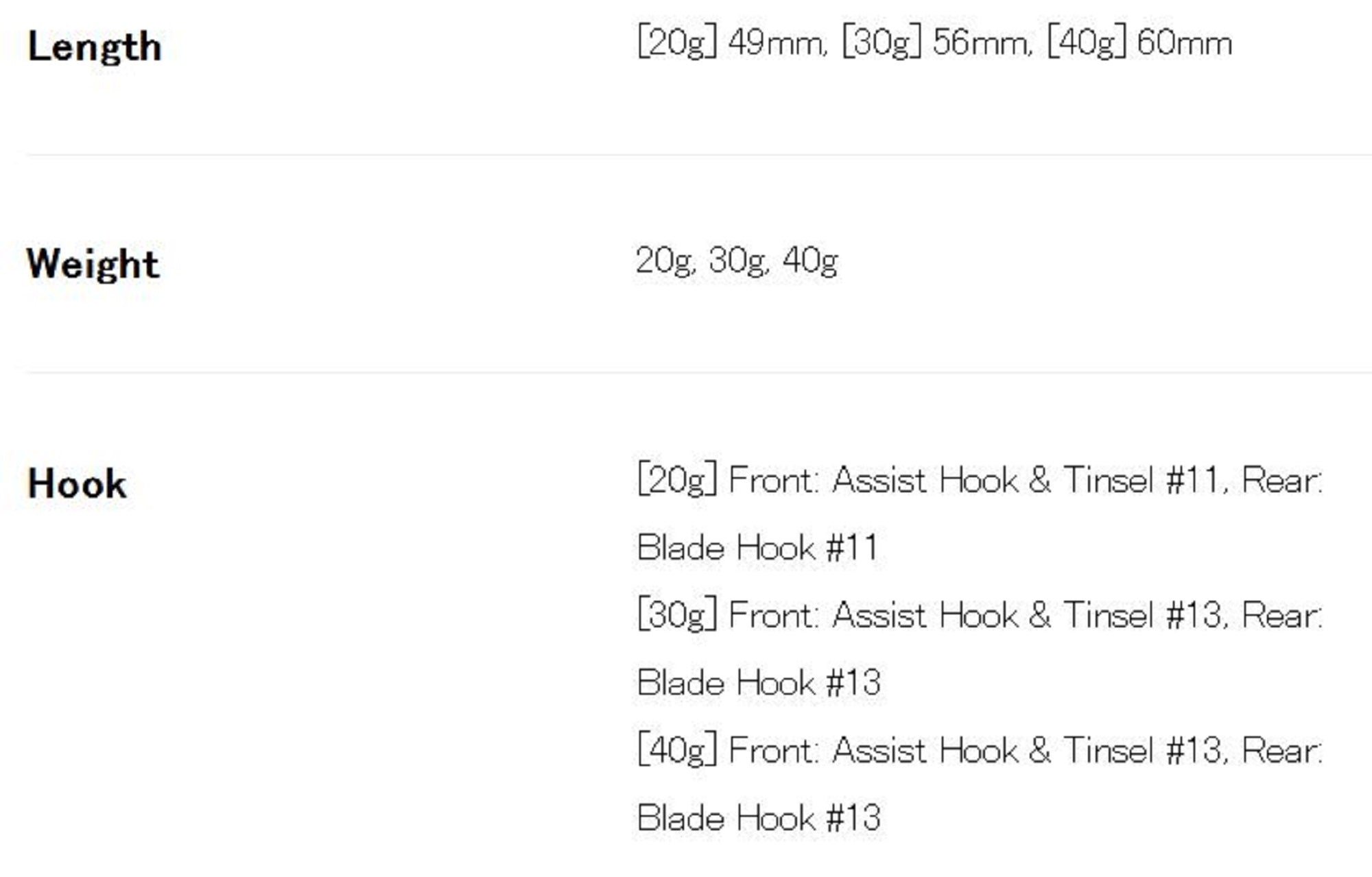 Duo Metal Jig Drag Metal Cast Hirame 40 grams PPA0706 (8368)