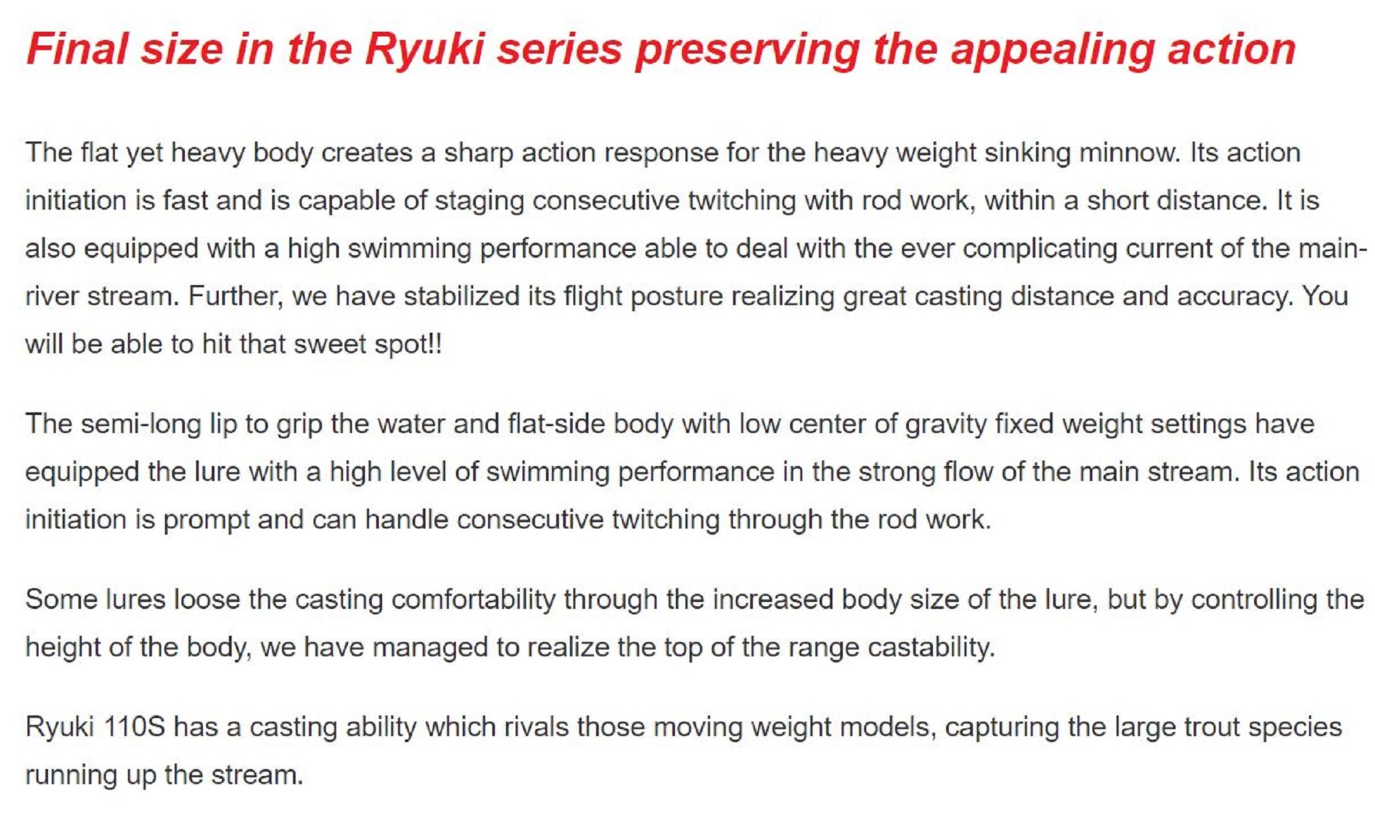 Duo Spearhead Ryuki 110S SW Sinking Lure CNA0841 (8535)