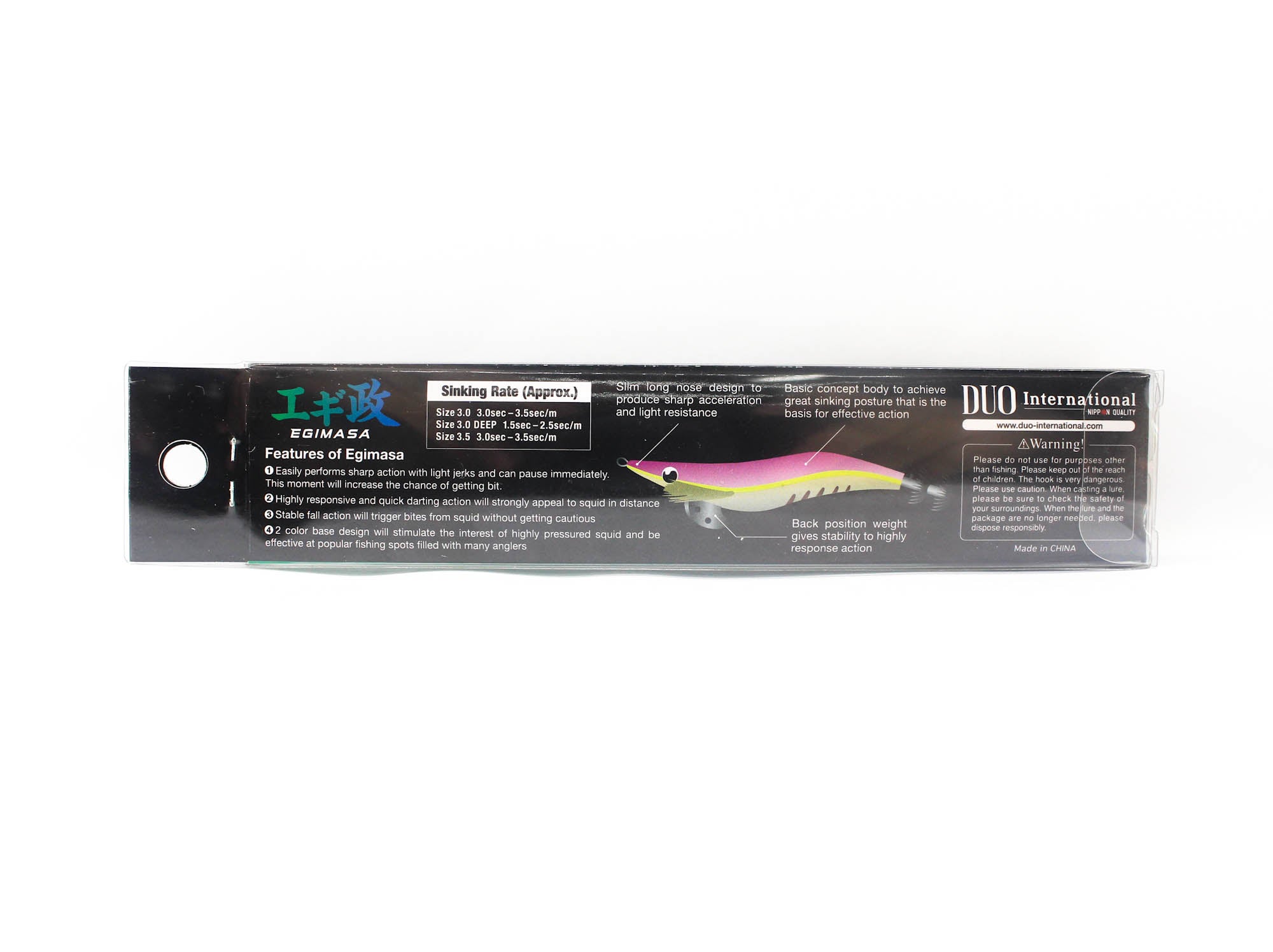 Duo Egimasa Squid Jig 3.0 17 grams 3.5 sec/m CCC6000 (0927)